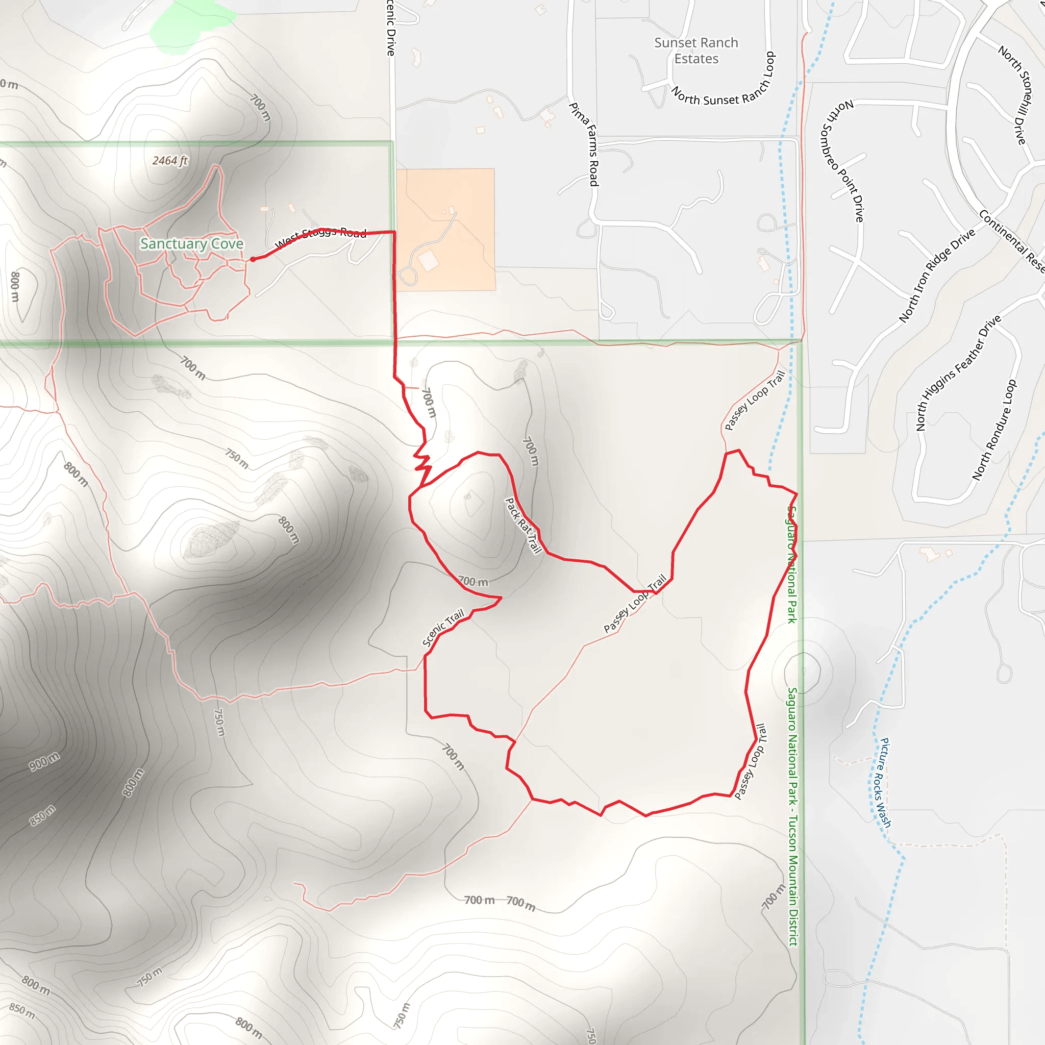 Pack Rat - Scenic and Passey Loop Trail mobile static map