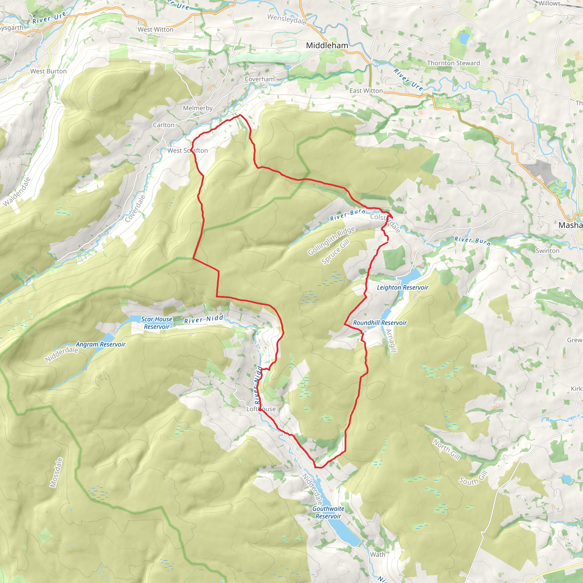 Nidd Vale Circuit mobile static map