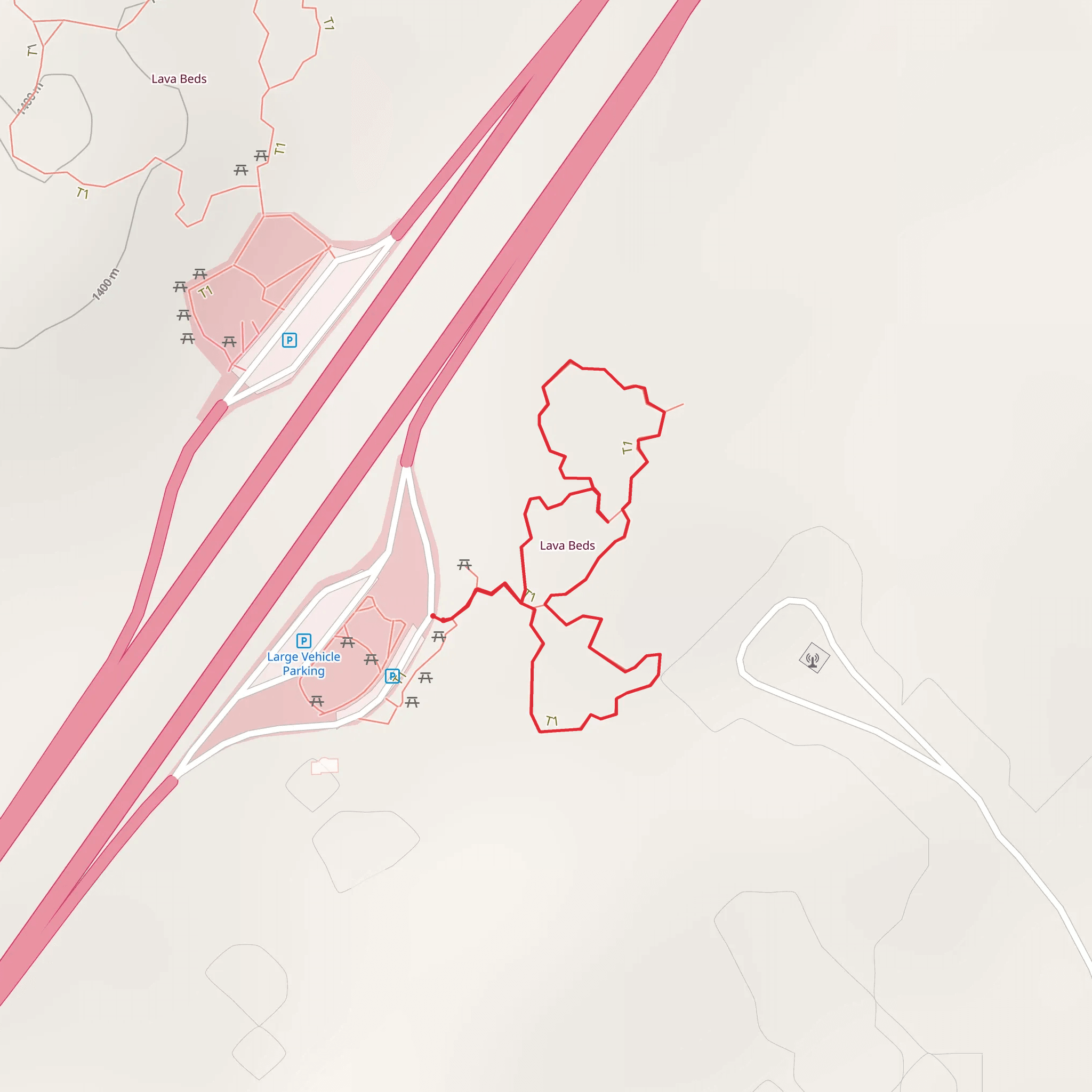 North Blackfoot Rest Area Circle mobile static map