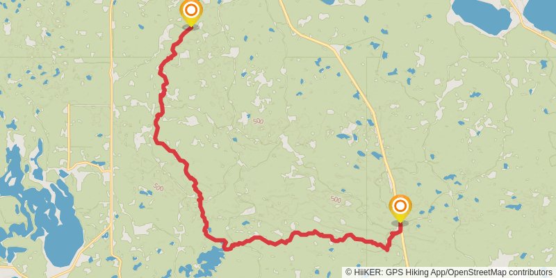 North Country Trail - Minnesota stage 16 Map