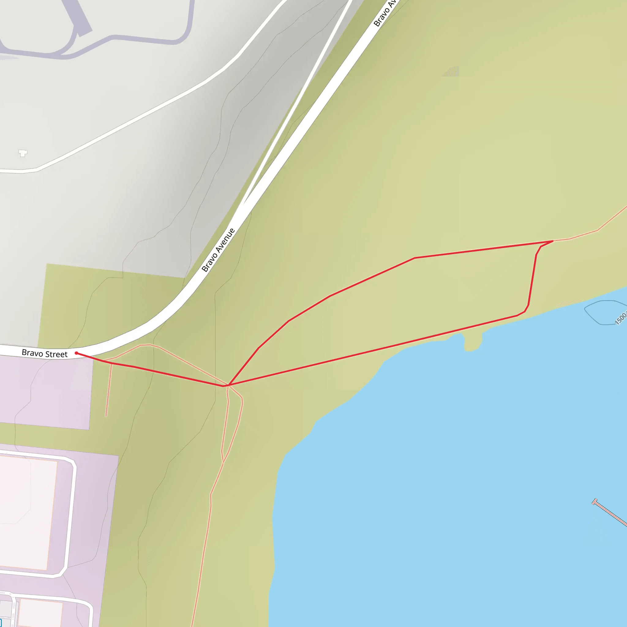 Bravo Street Loop mobile static map