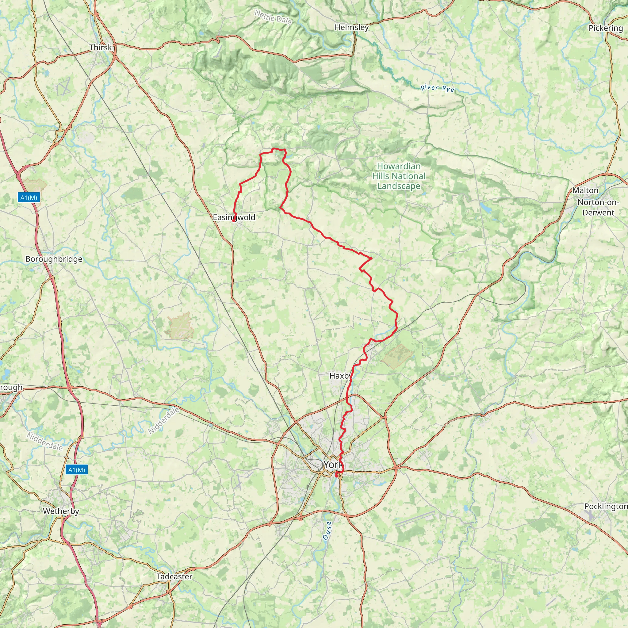 Foss Walk mobile static map