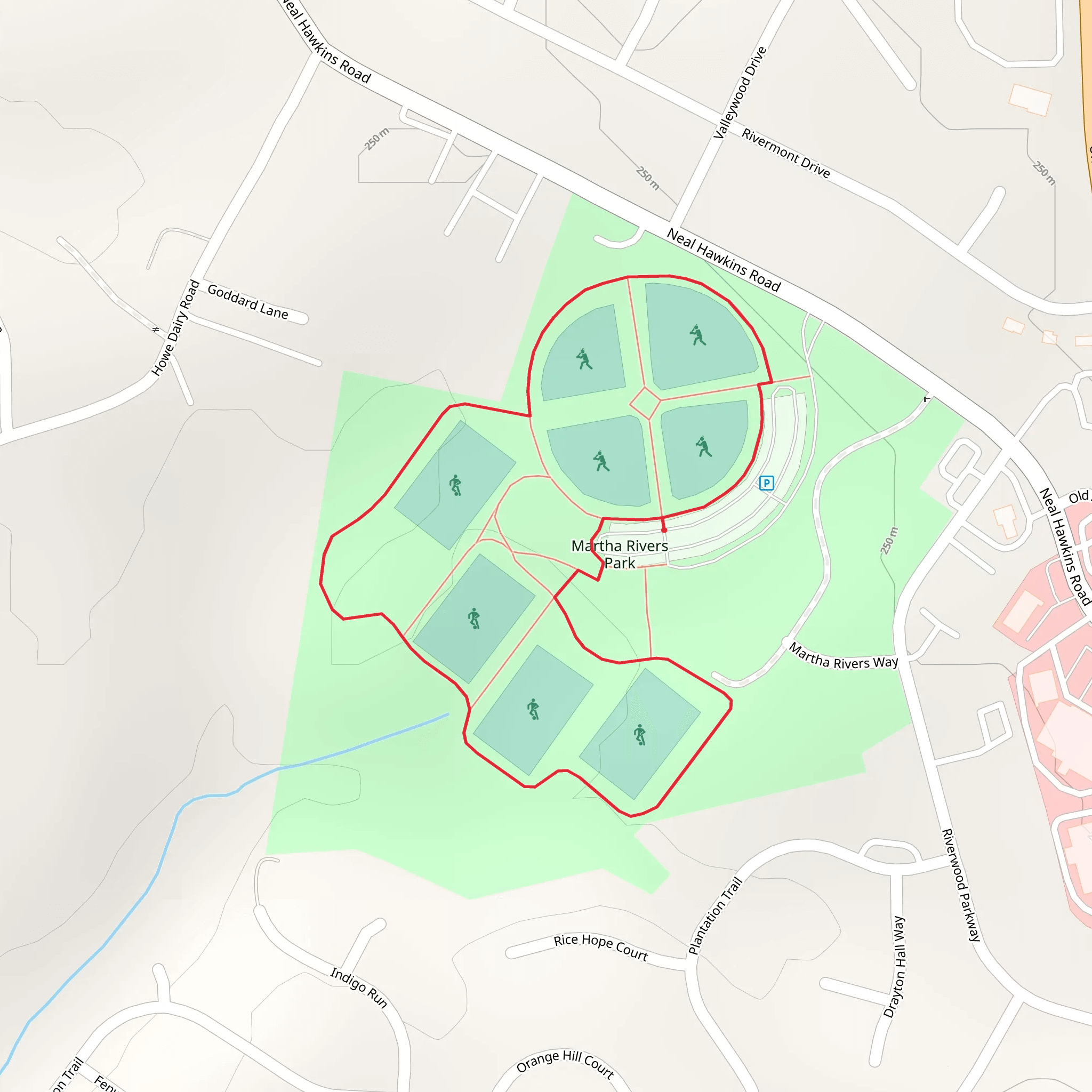 Martha Rivers Park Loop mobile static map