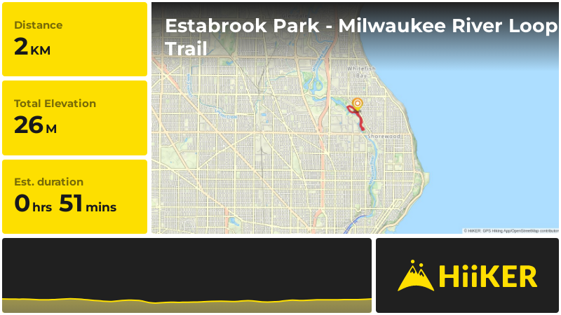 Estabrook Park Milwaukee River Loop Trail Milwaukee County Wisco