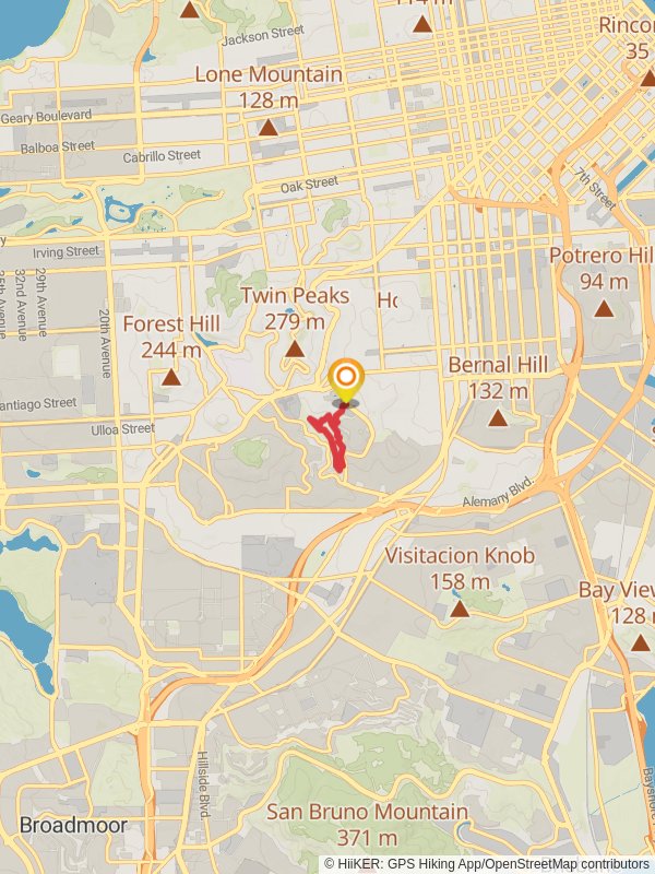 Coyote Crags and Islais Creek Loop Trail