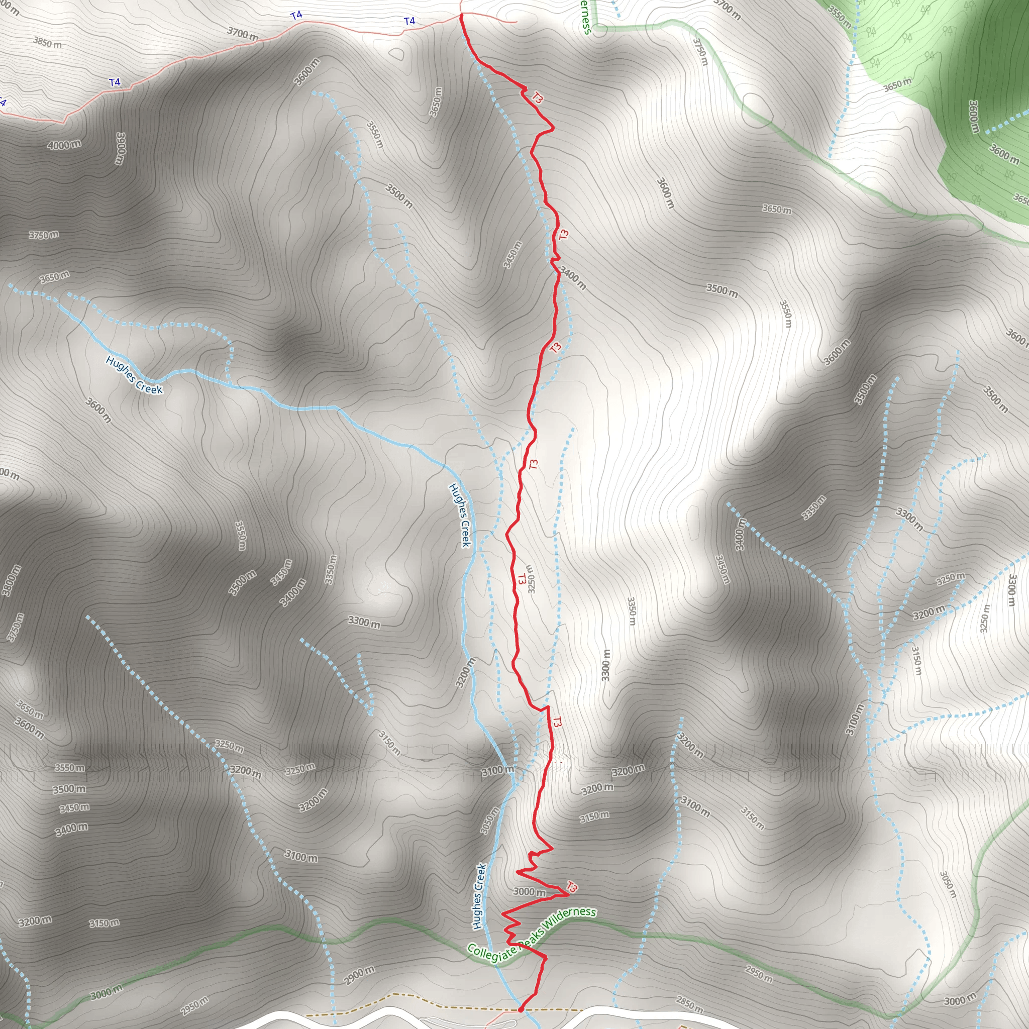 Colorado Trail - Rainbow Lake mobile static map