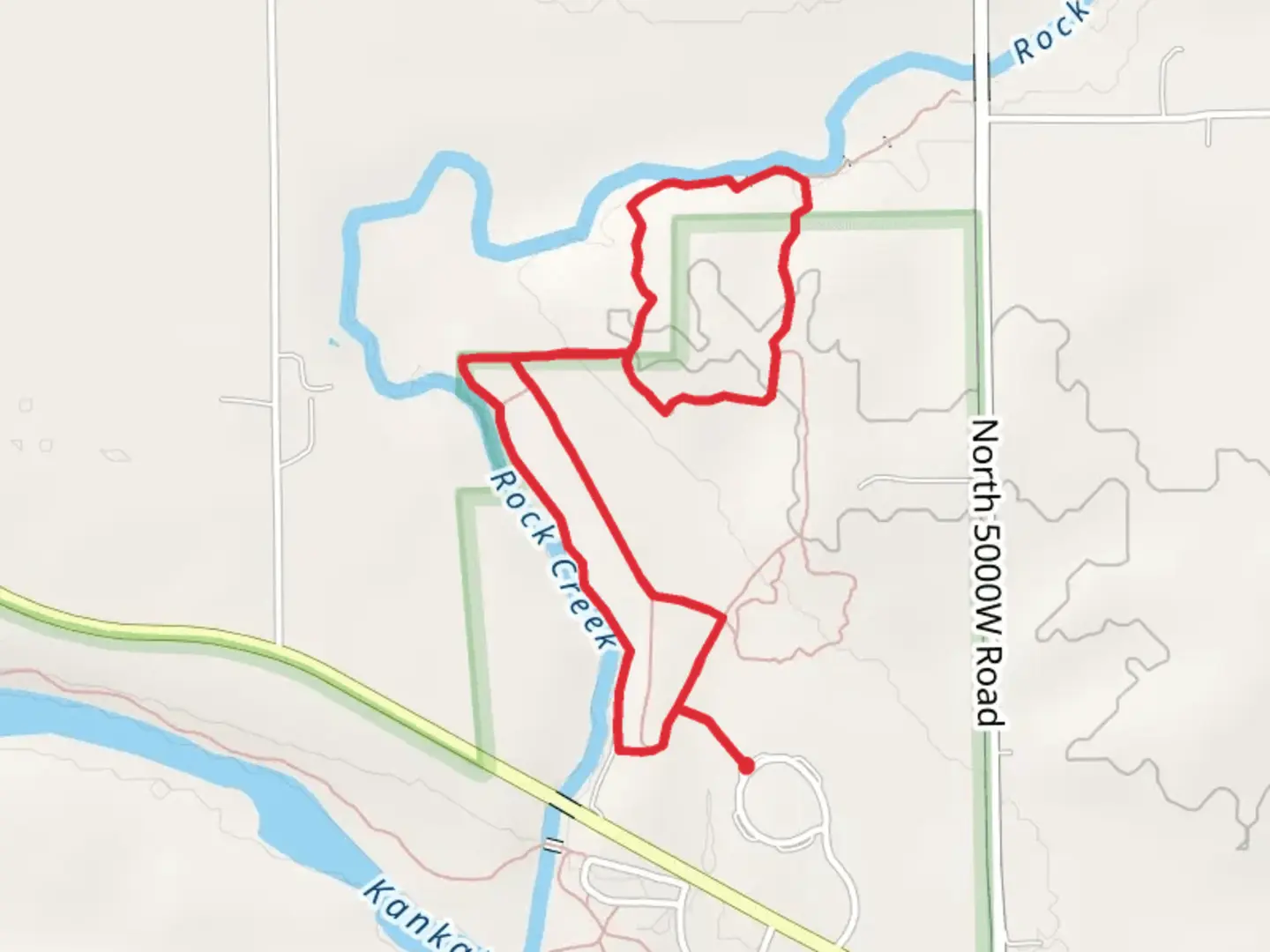 An image depicting the trail Chief Shauwanasee Trail Loop and its surrounding area.