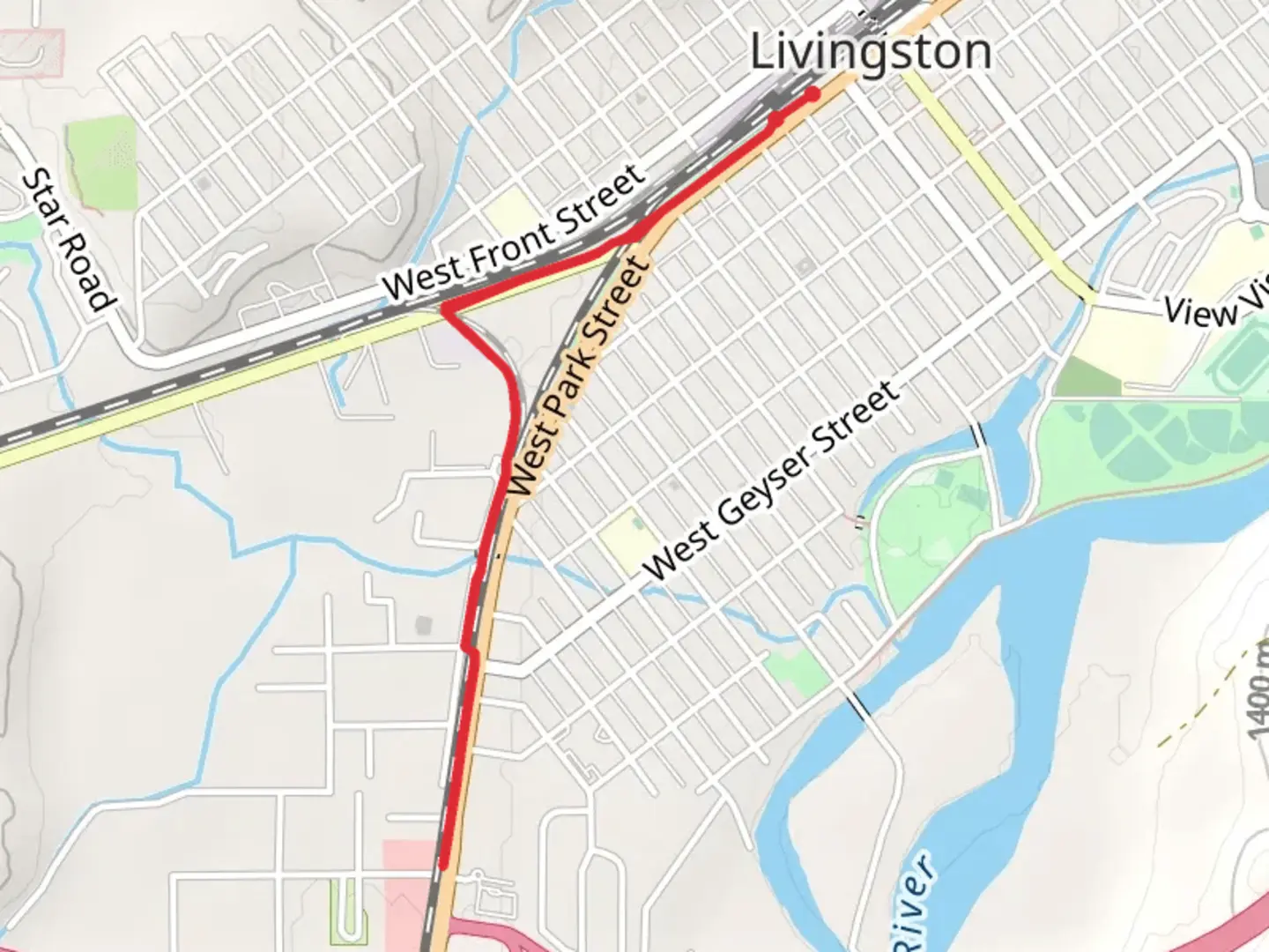 An image depicting the trail Livingston Depot Center Trail and its surrounding area.