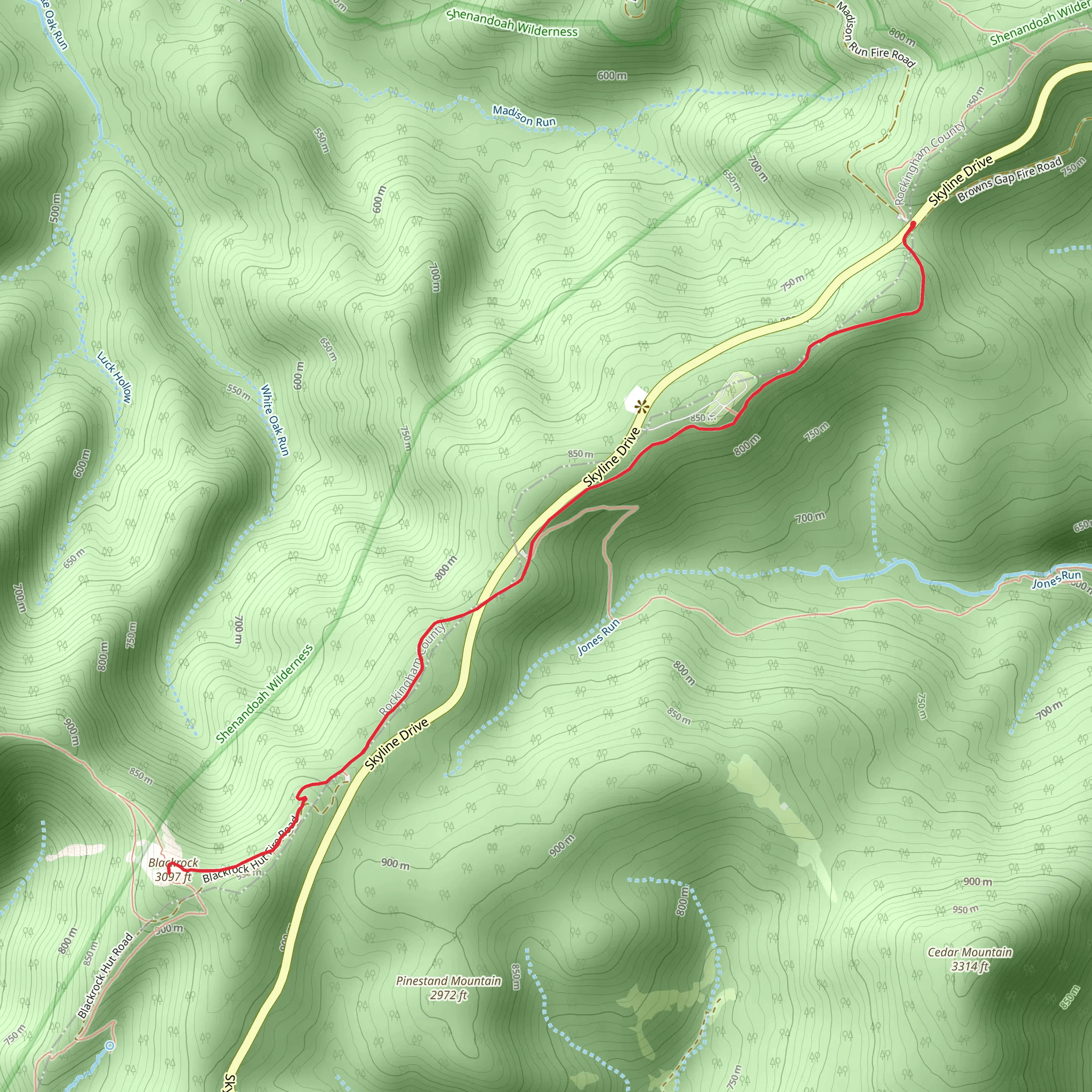Browns via Appalachian Trail mobile static map