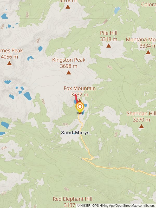 Saint Mary's Glacier and Saint Mary's Lake