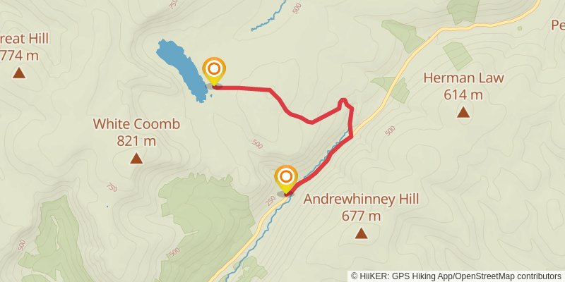 Loch Skeen Loop from Grey Mare's Trail alt 1 Map