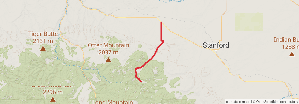 American Perimeter Trail - Rocky Mountains Primary stage 50 Map