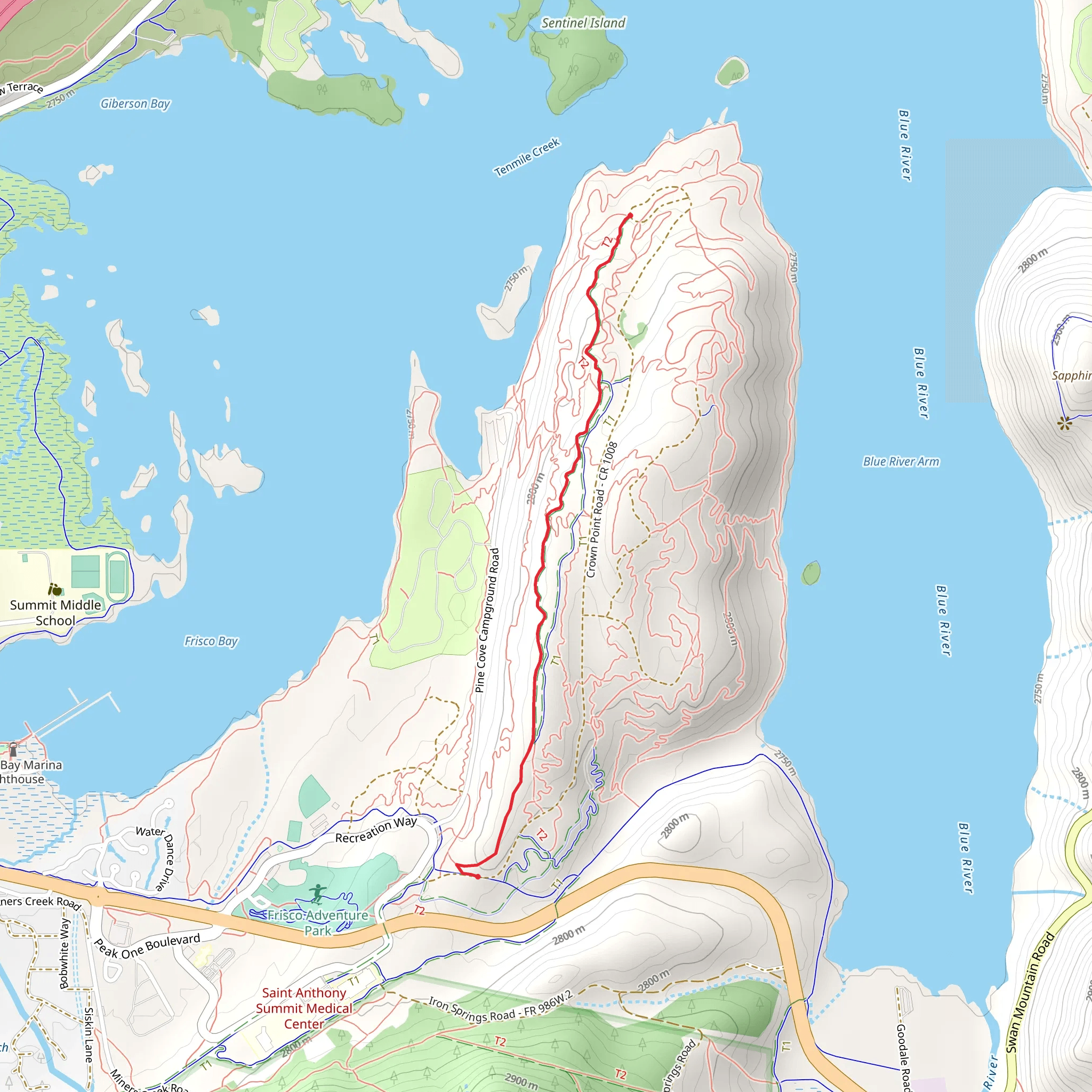 Jody's West Trail mobile static map