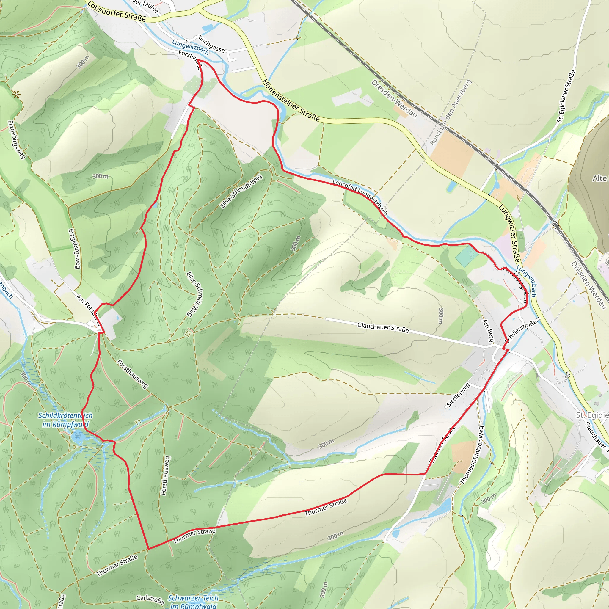 Ww St Egidien-Ruempfwald Rundweg mobile static map