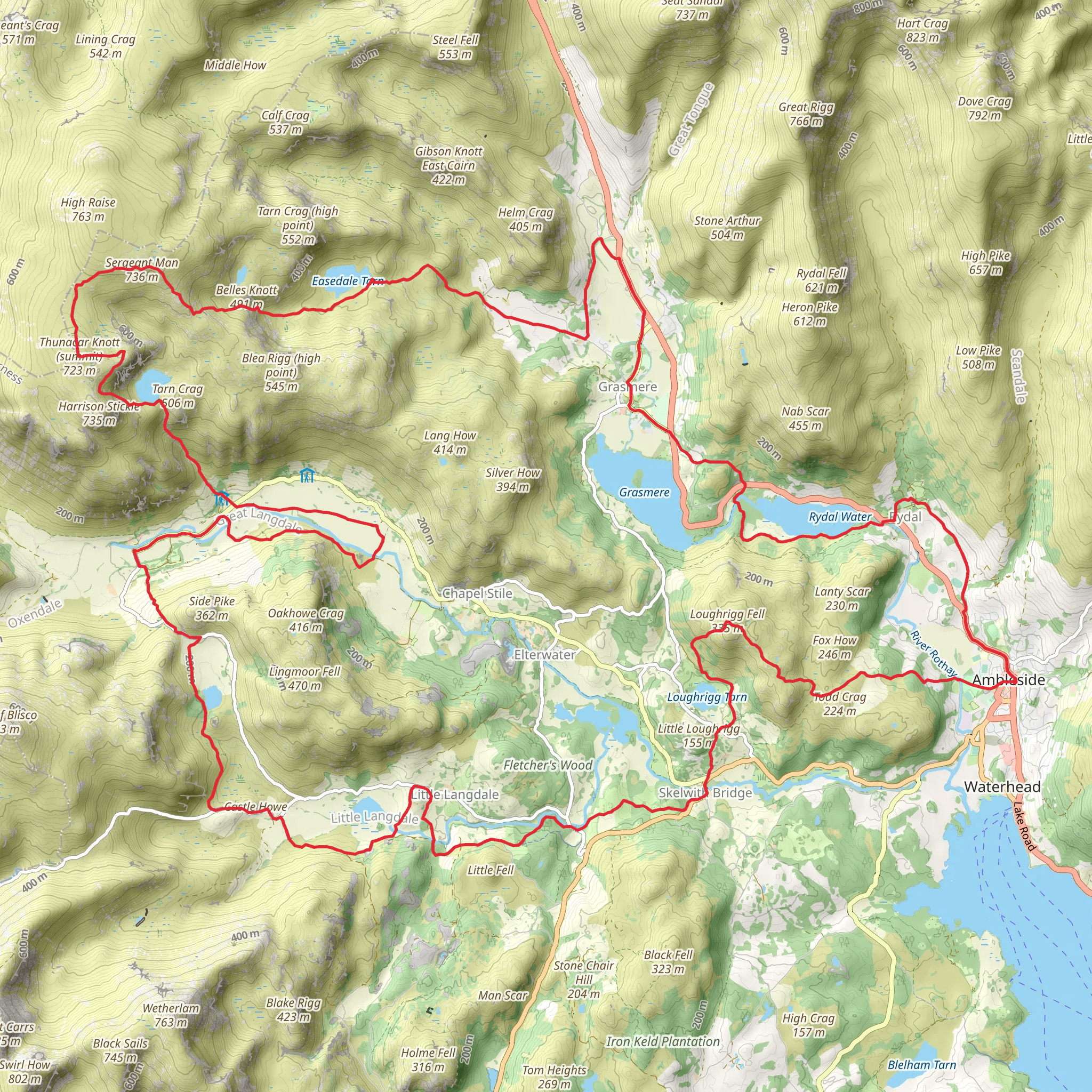 Loop from Queen's Hotel in Cumbria mobile static map