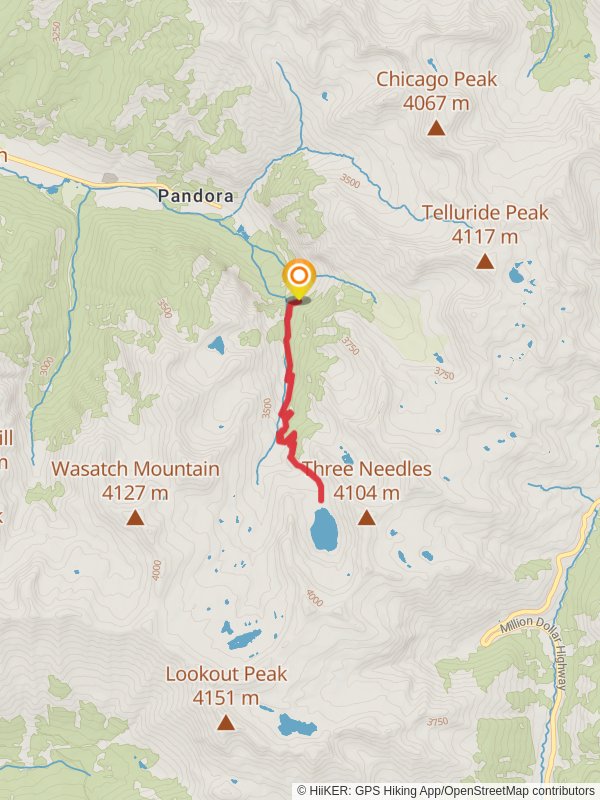 Blue Lake via Bridal Veil Trail