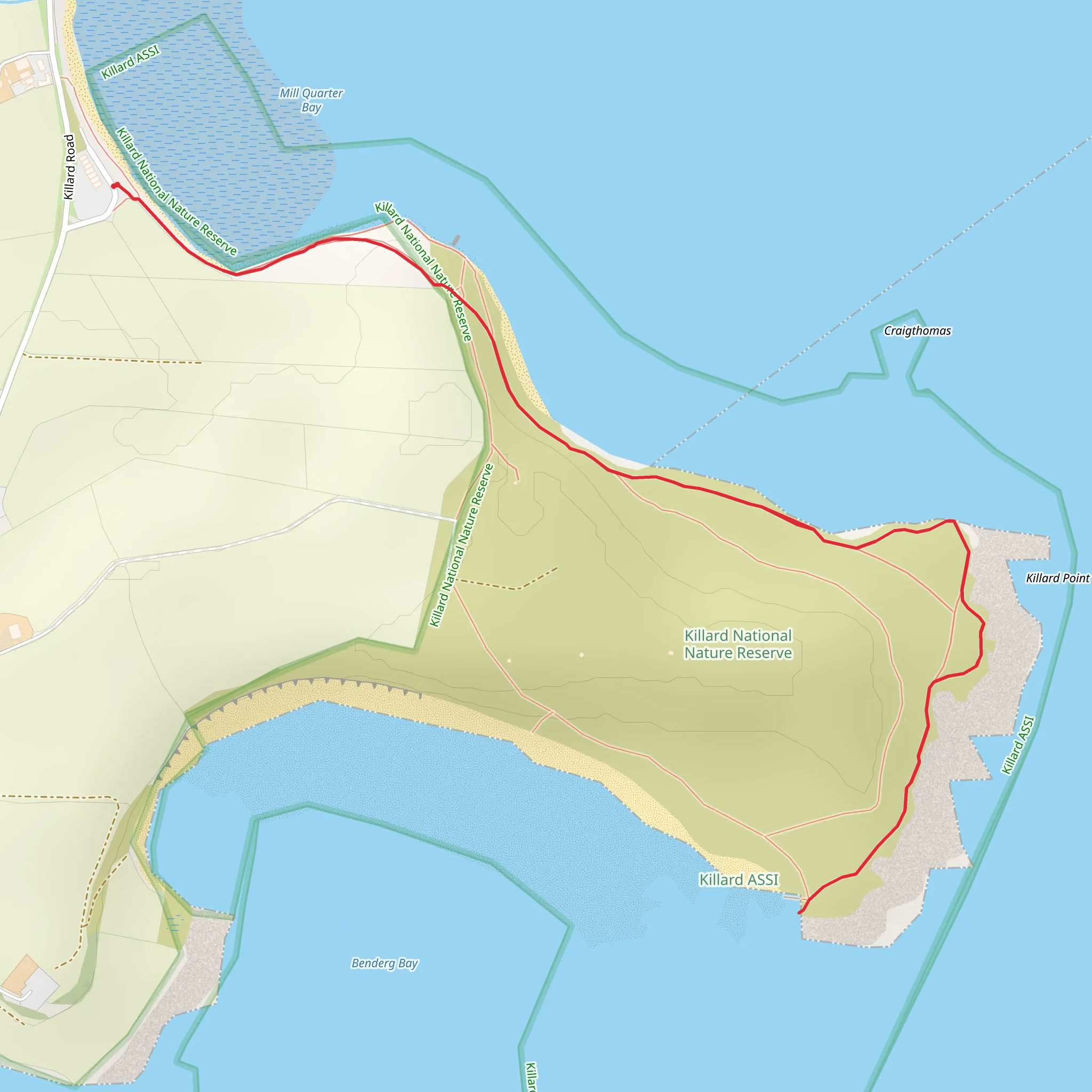 Killard National Nature Reserve mobile static map