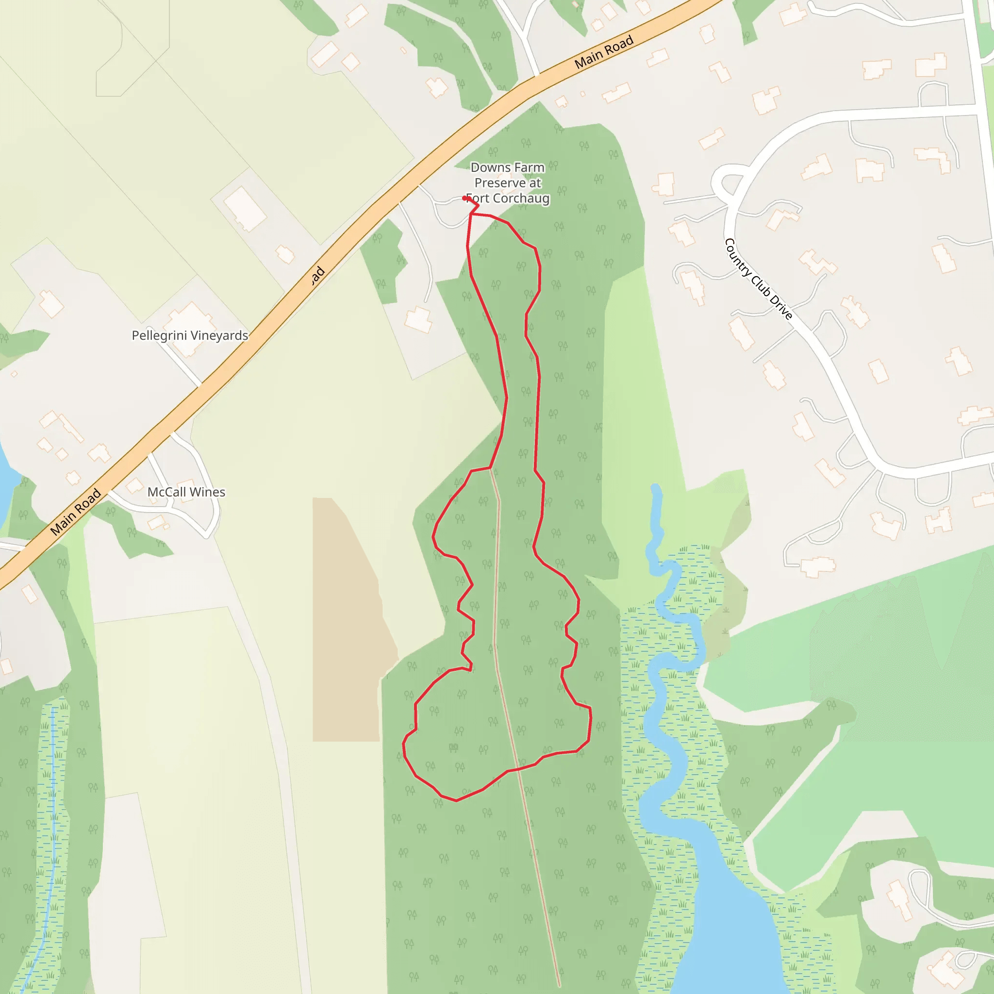 Downs Creek Loop mobile static map