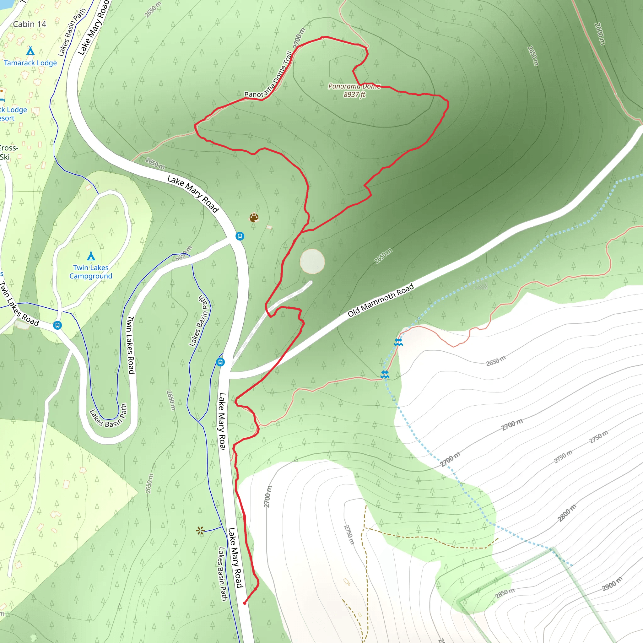 Panorama Dome Pack Trail mobile static map