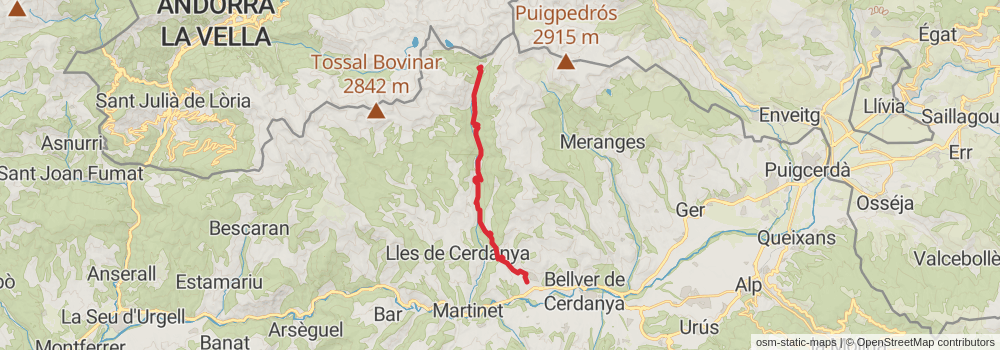 GR 107 Route of the Cathars stage 7 Map