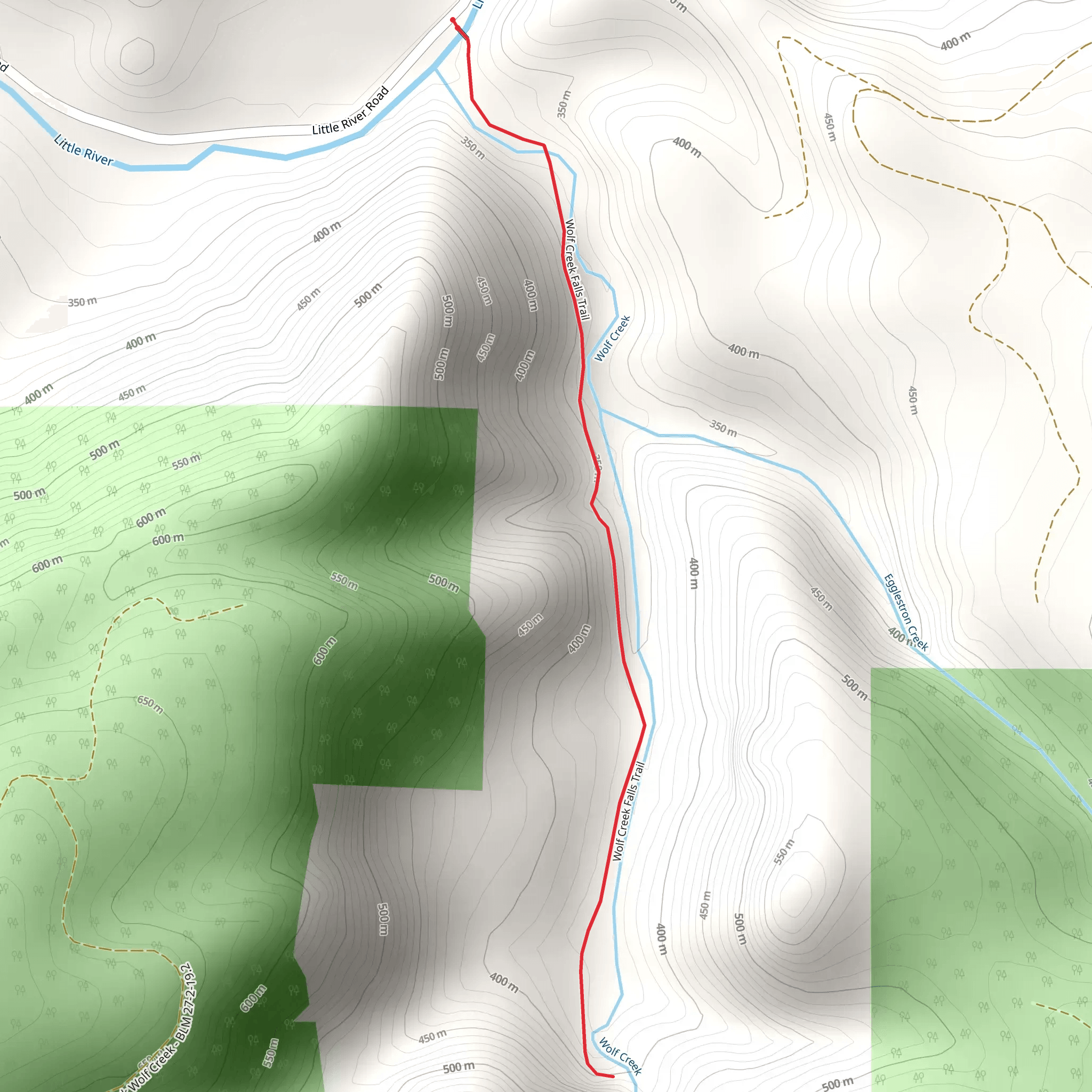Wolf Creek mobile static map
