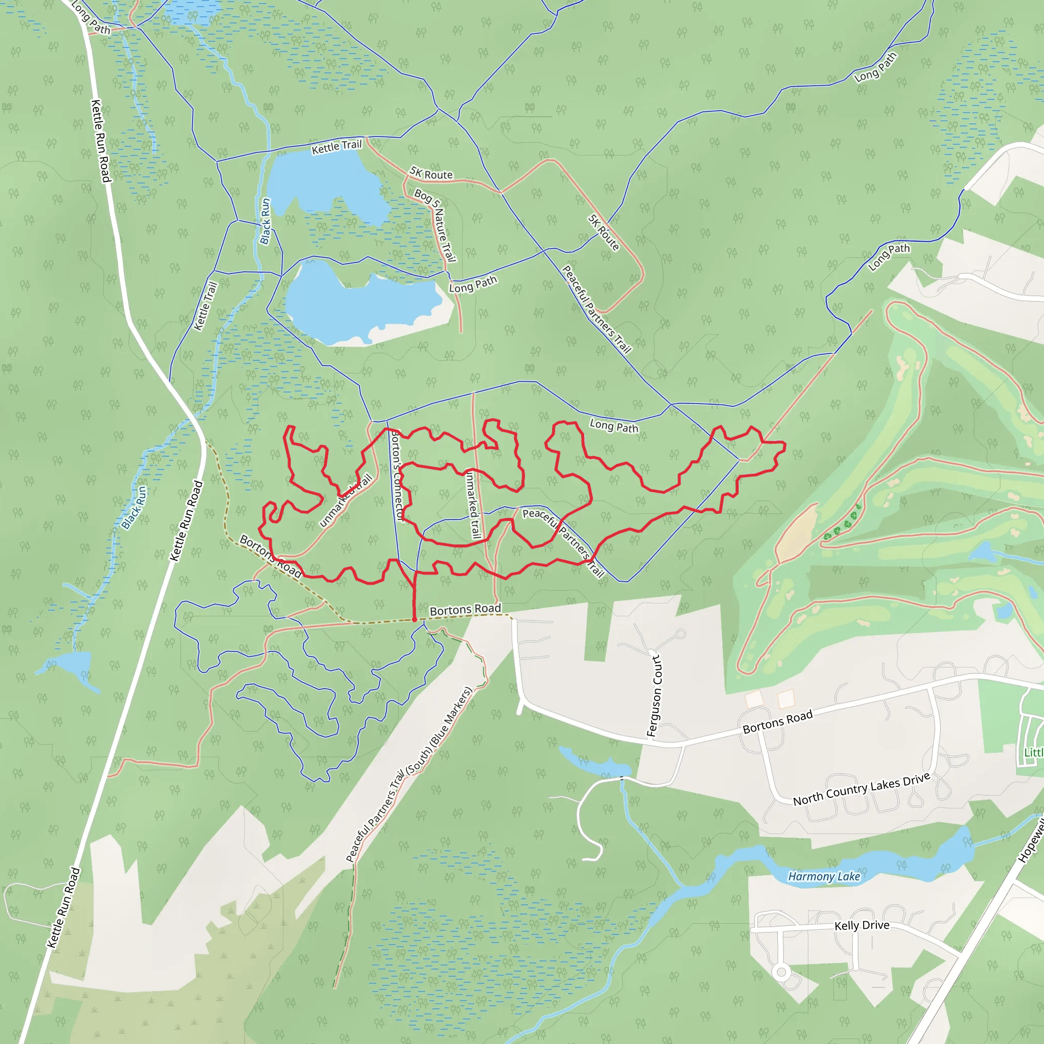 REI White Corkscrew Loop Trail mobile static map