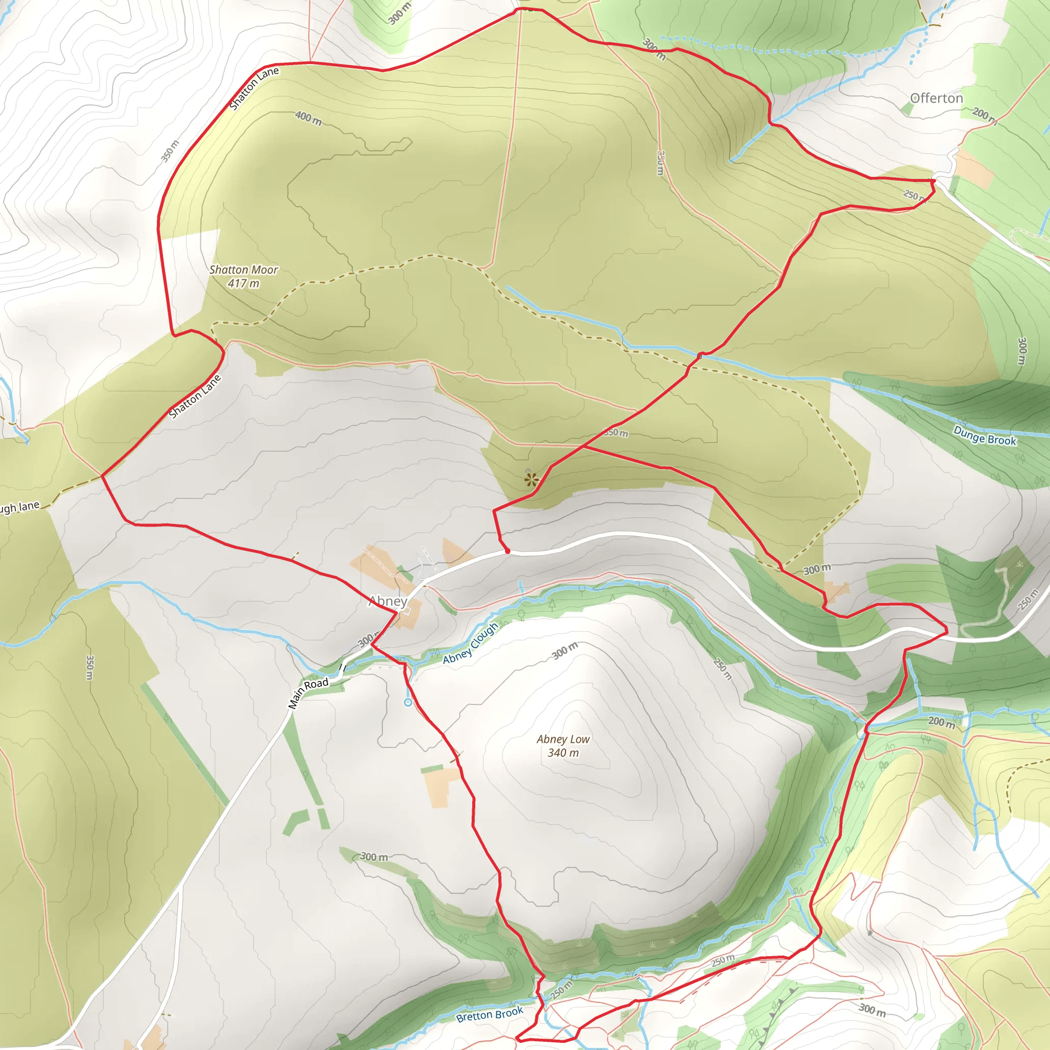 North and South of Abney mobile static map