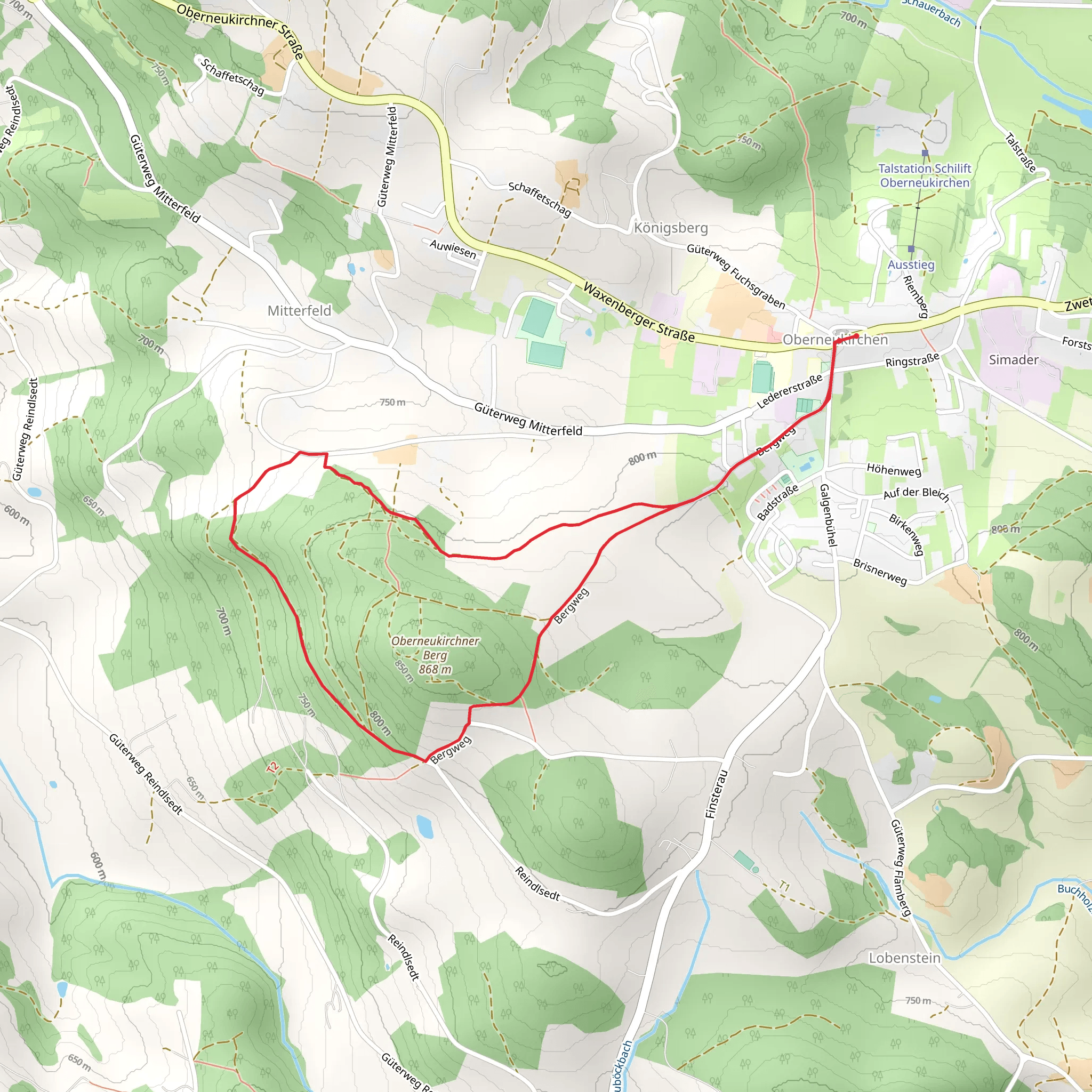 Große Bergrunde mobile static map