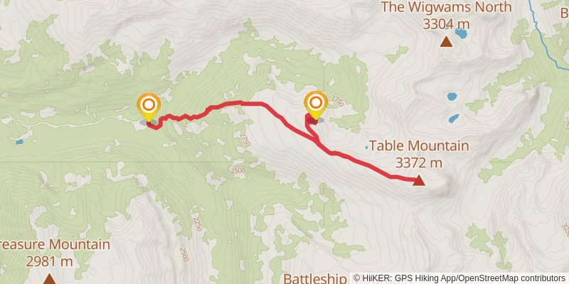 Table Mountain Trail stage 2 Map