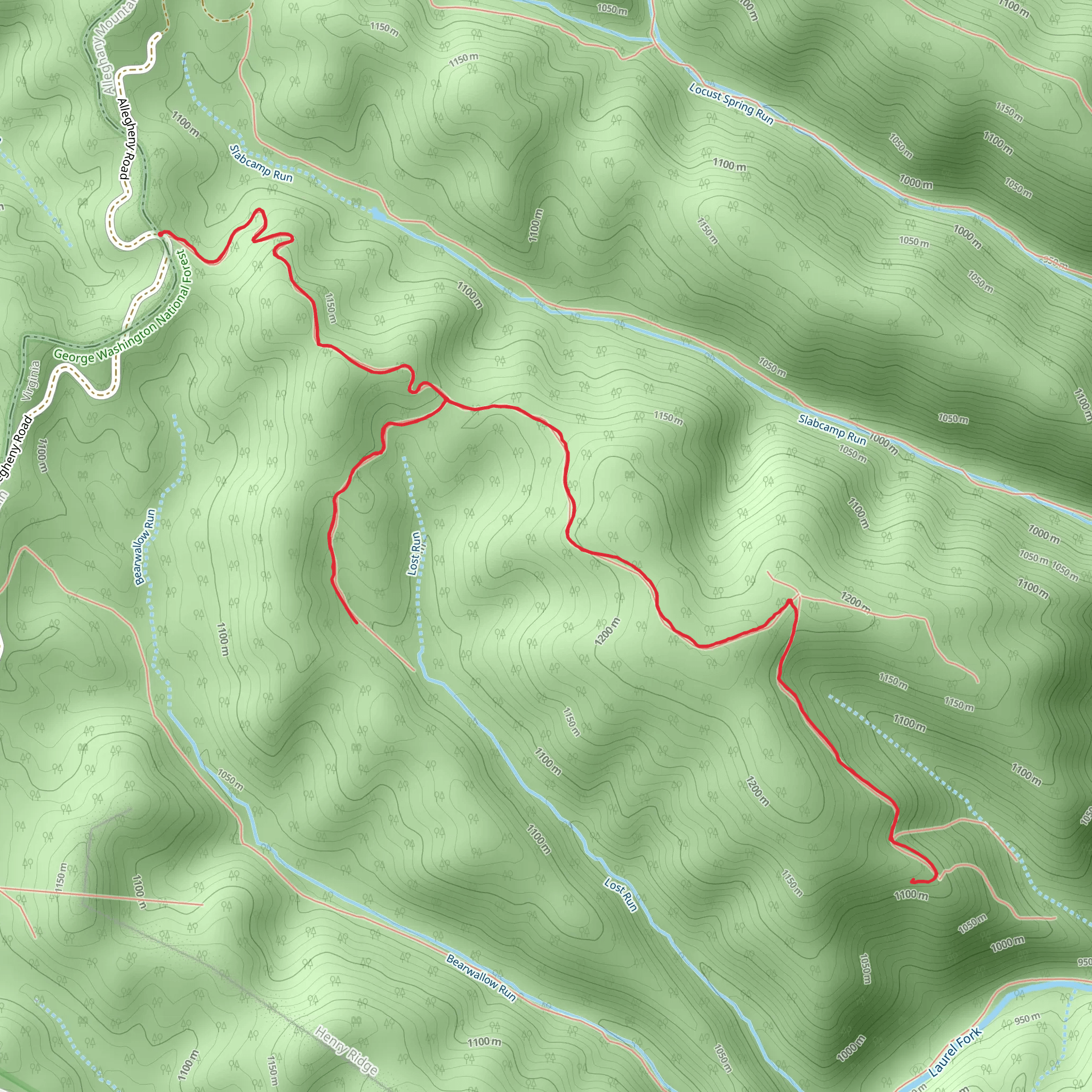 Lost Trail mobile static map