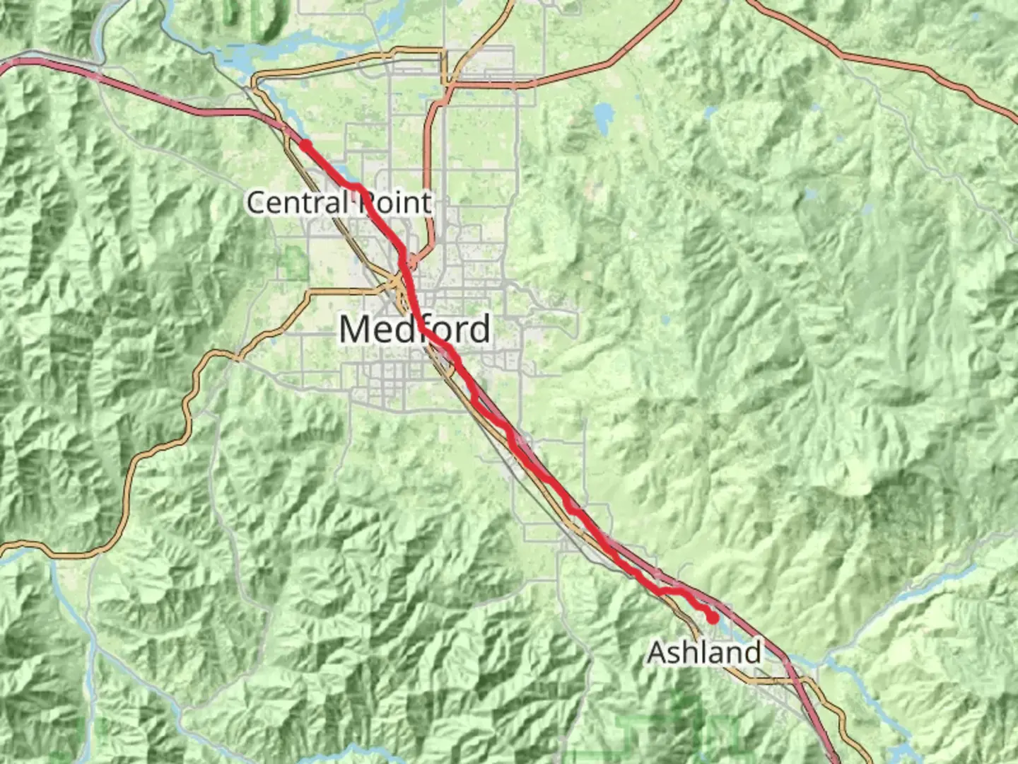An image depicting the trail Bear Creek Long Greenway and its surrounding area.