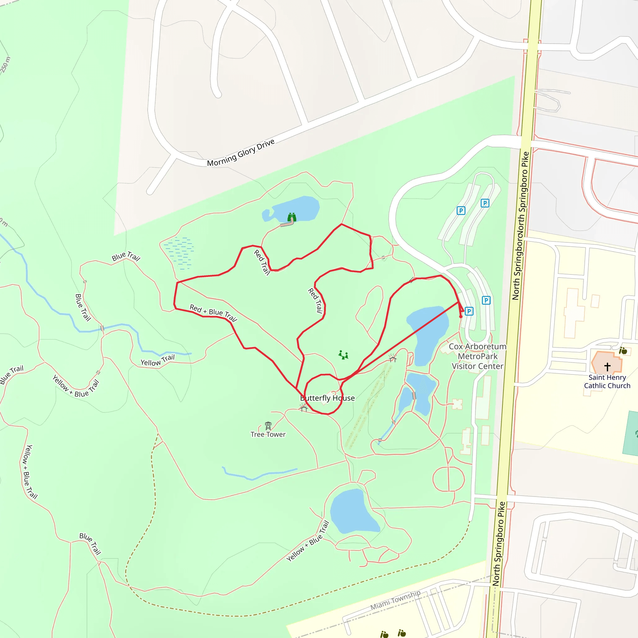 Red Loop Trail mobile static map