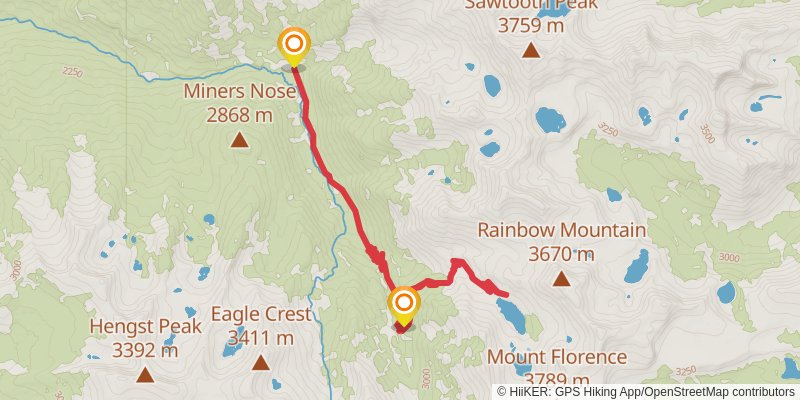 Franklin Lakes Trail stage 2 Map