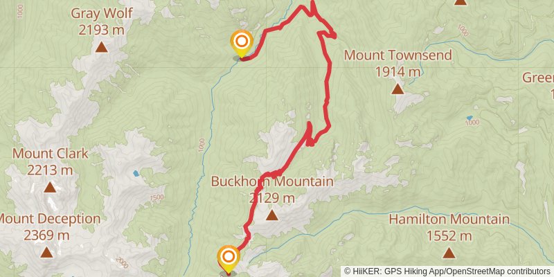 Dungeness - Marmot Pass Loop stage 2 Map