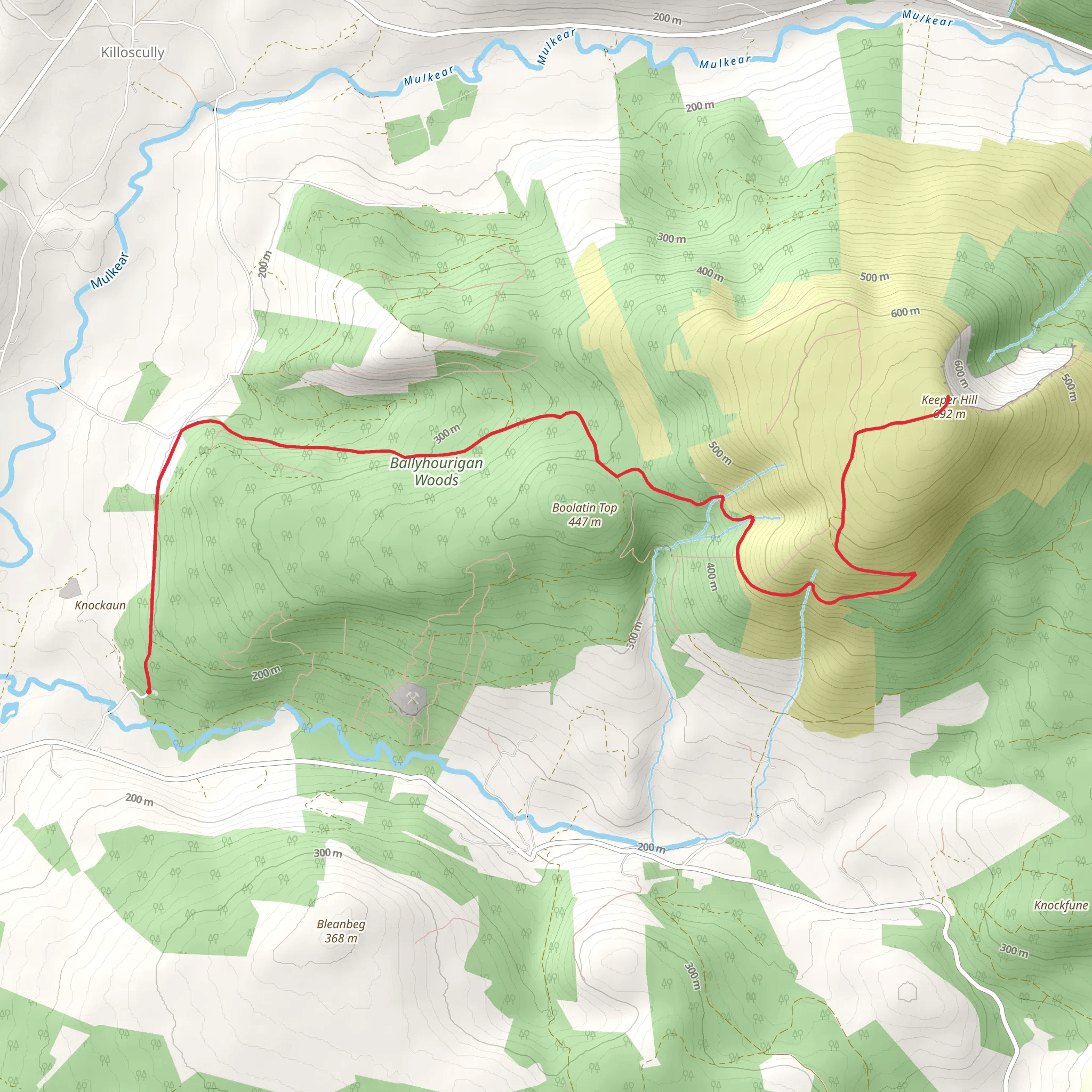 Keeper Hill mobile static map