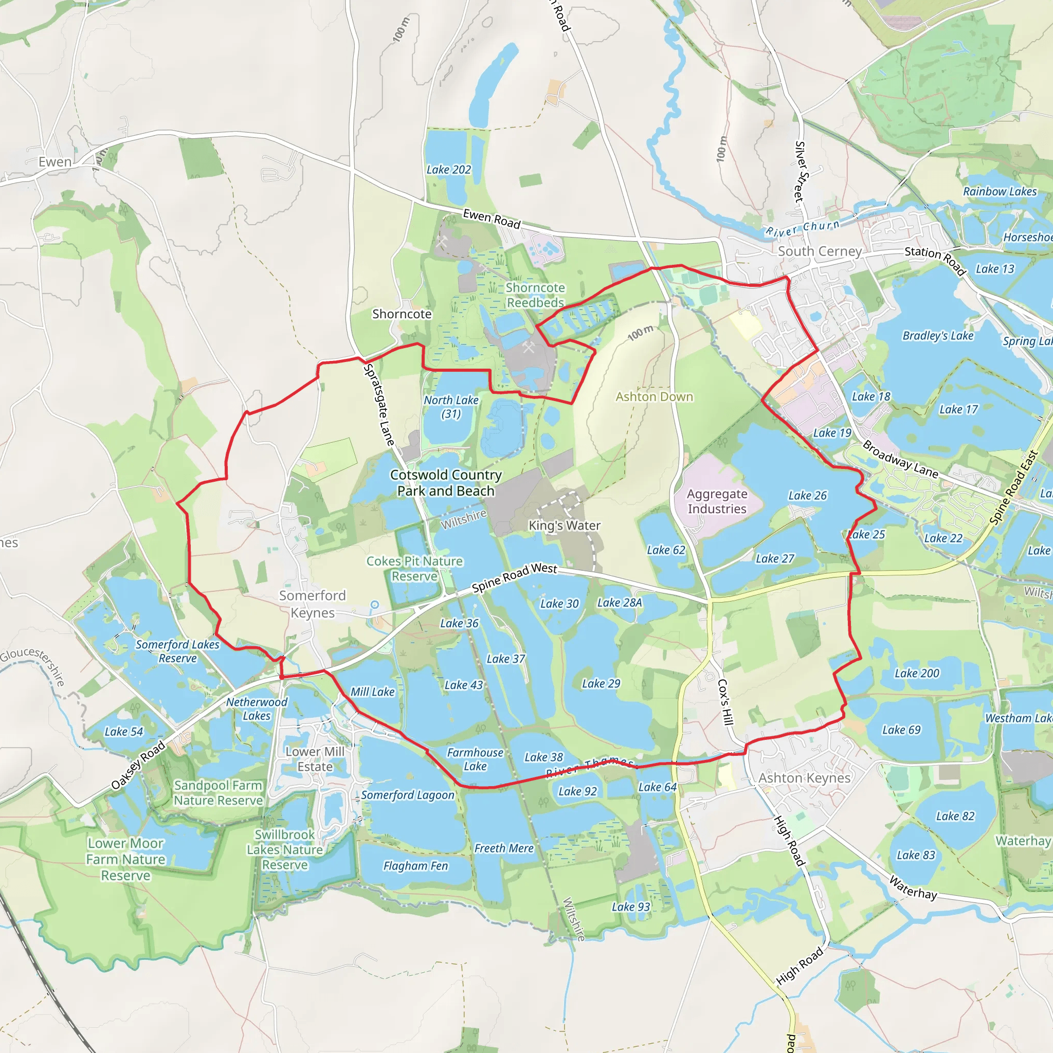 Three Villages Walk mobile static map