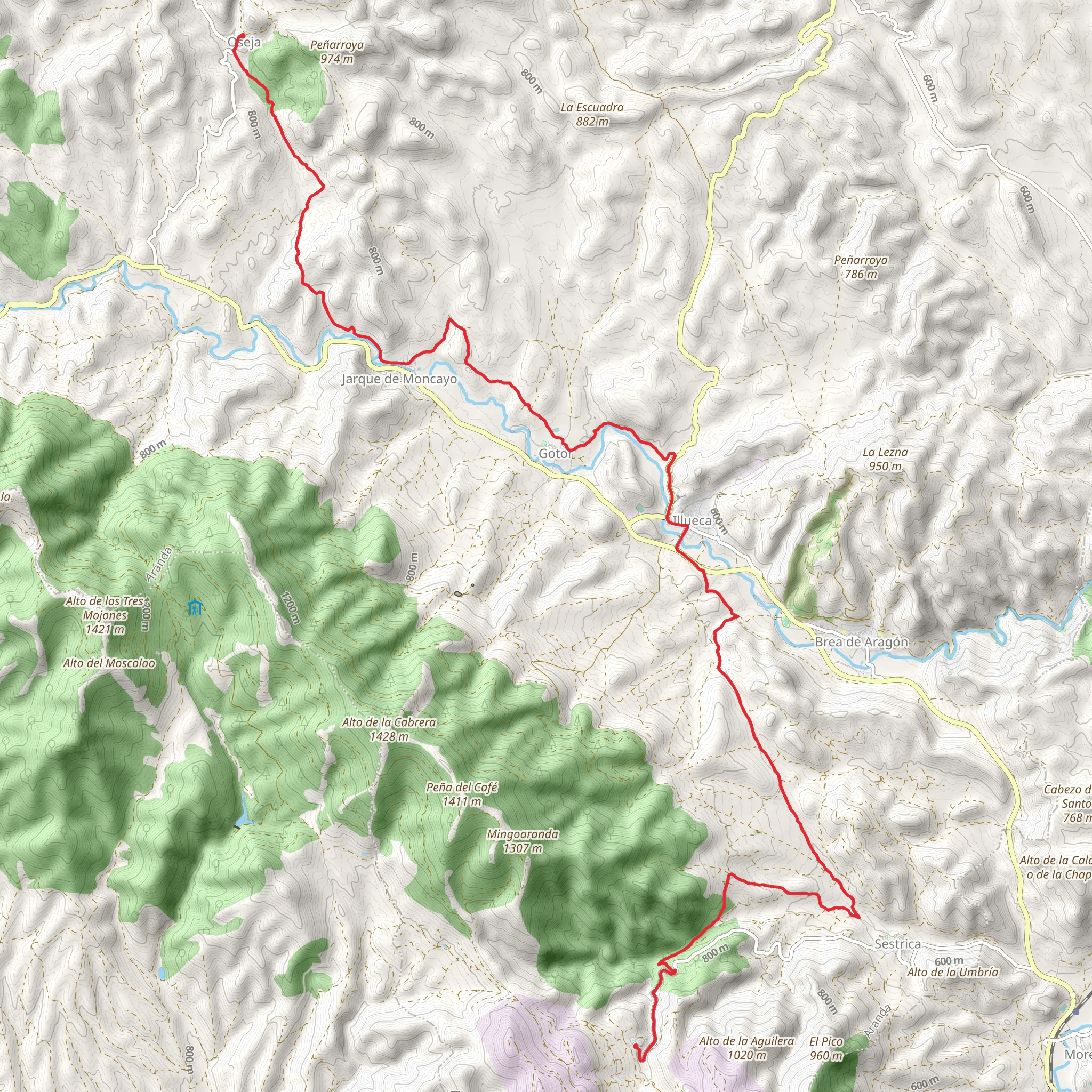 Viver de la Sierra - Oseja PR Z 9 mobile static map