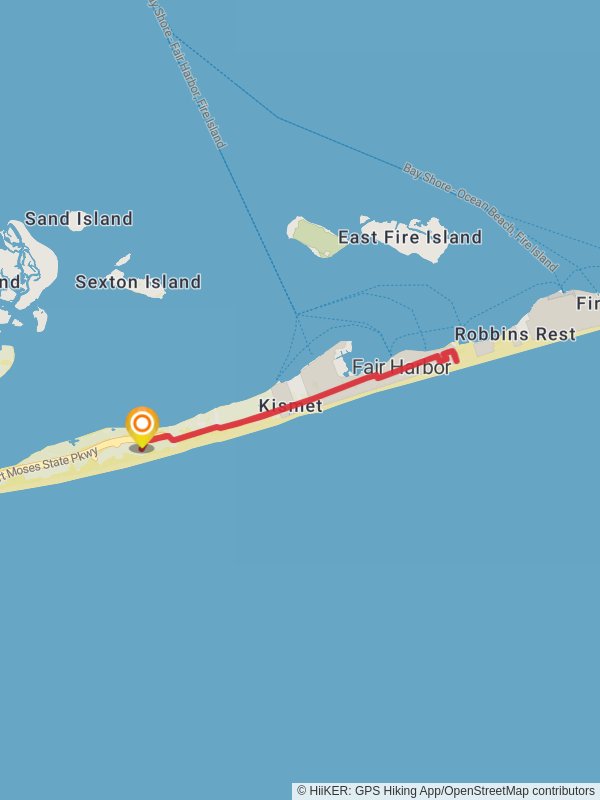 Robert Moses State Park mobile static map