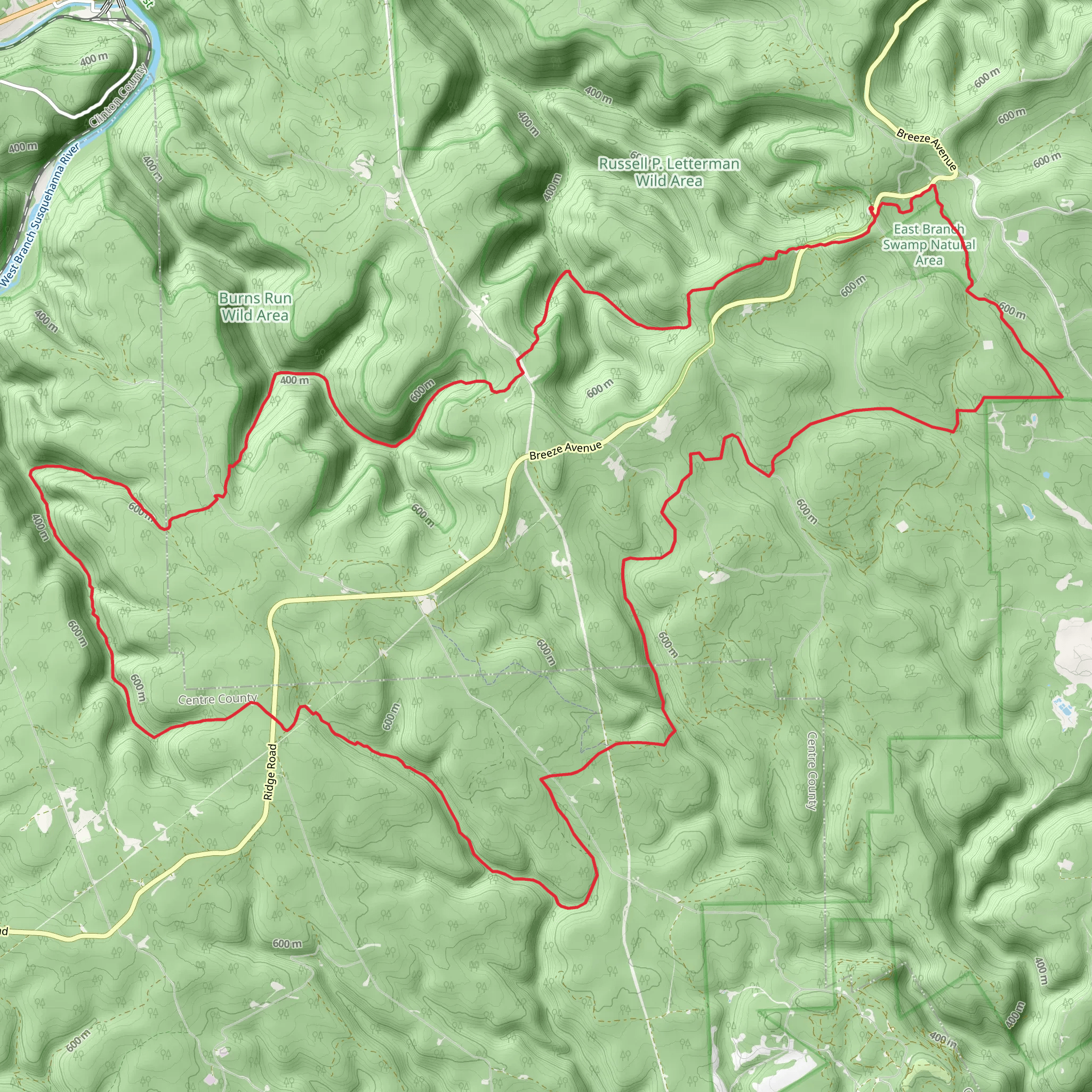 Chuck Keiper Trail Loop mobile static map
