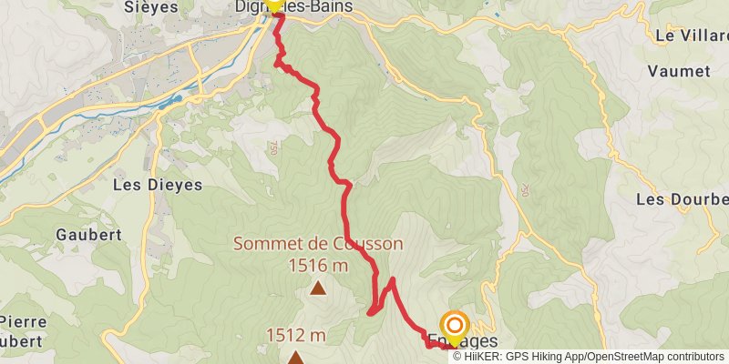 Grande Traversée des Préalpes stage 4 Map