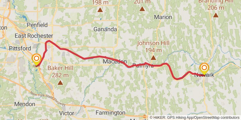 Erie Canal Heritage Trail stage 9 Map