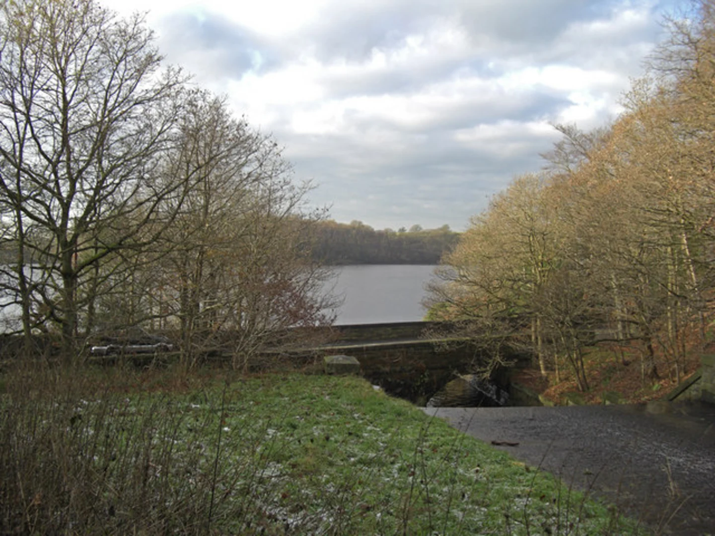 An image depicting the trail Hatch Brook Waterfall, Great Hill and Anglezarke Reservoir Loop - White Coppice and its surrounding area.