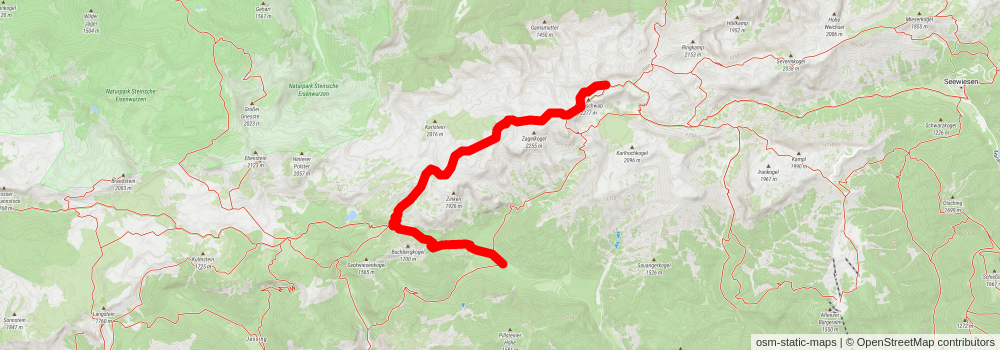 Übers G'hackte auf den Hochschwab stage 2 Map