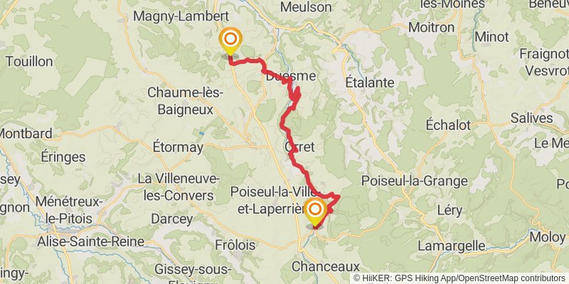 GR 2 - Sentier de la Seine stage 3 Map