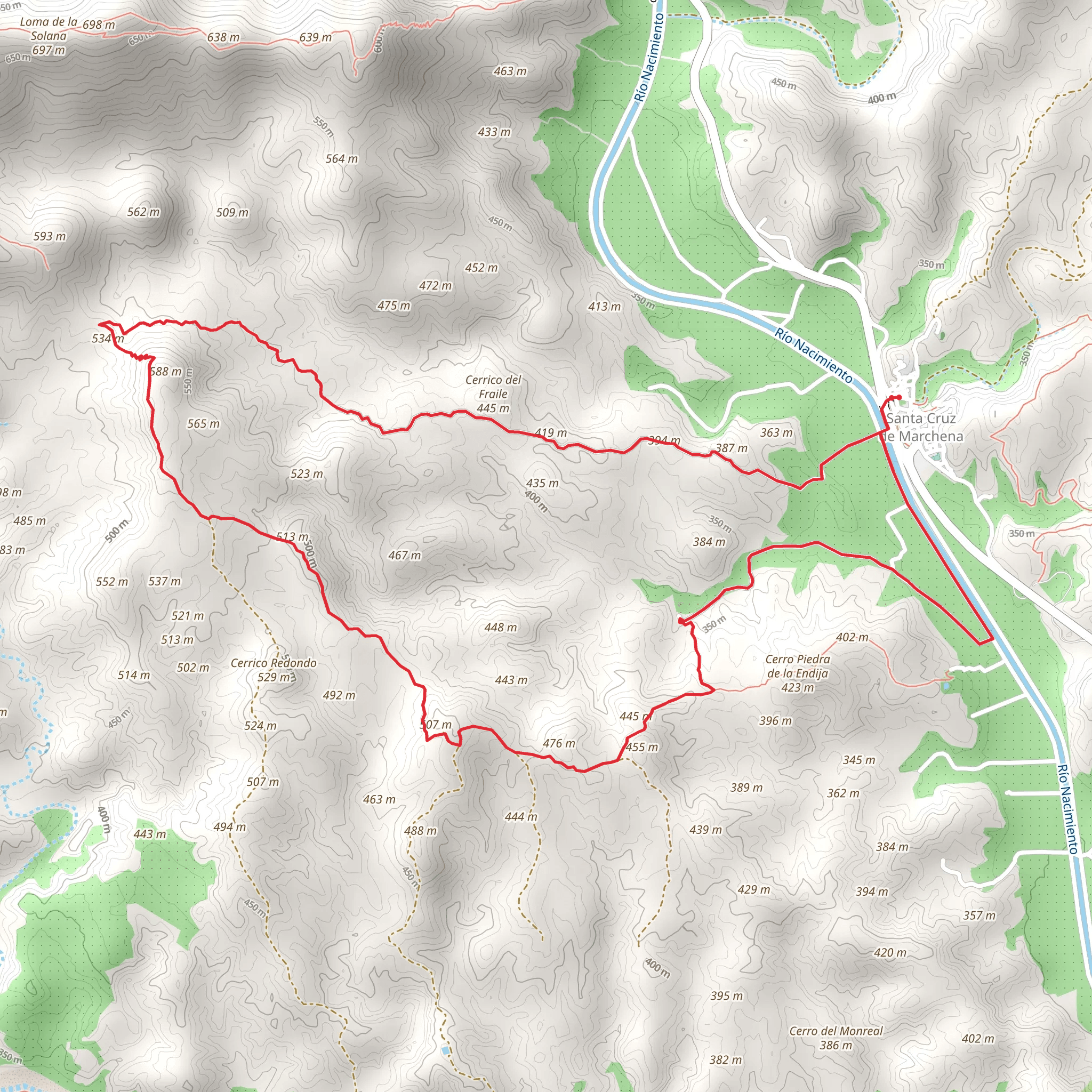 Santa Cruz Loma de los Beltranes PR A 326 mobile static map
