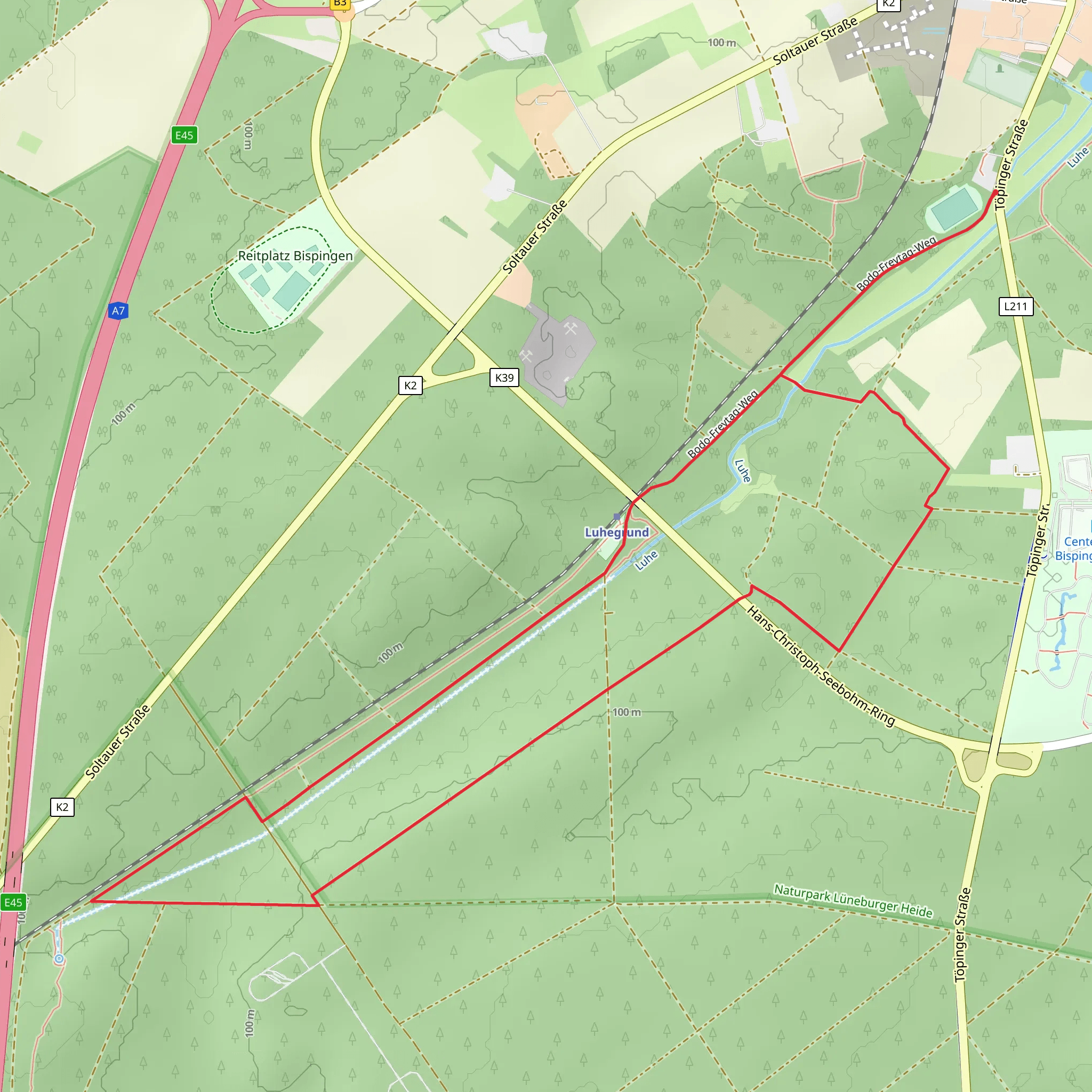 Bispingen Loop mobile static map