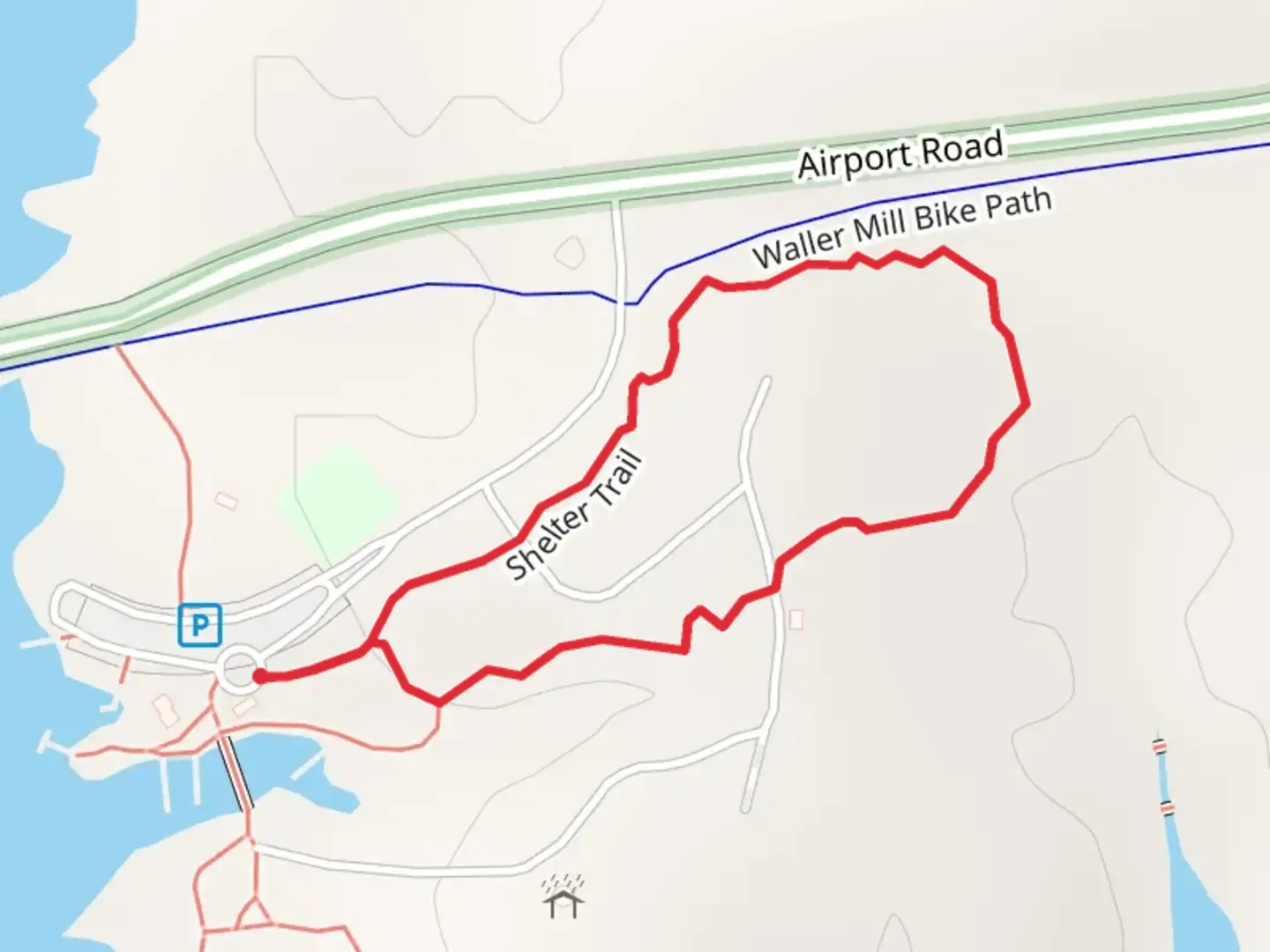 An image depicting the trail Shelter Loop Trail and its surrounding area.