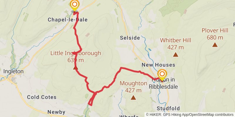 Wild Yorkshire Way stage 12 Map