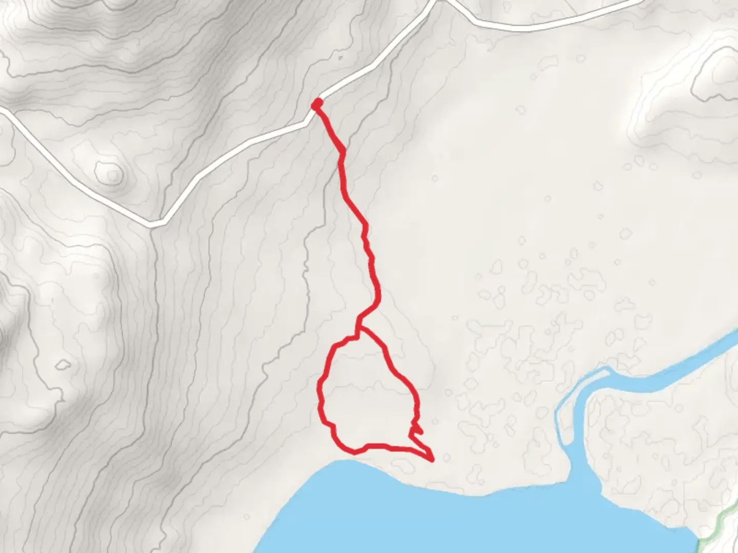 An image depicting the trail Skilak Lake East Shore Loop and its surrounding area.
