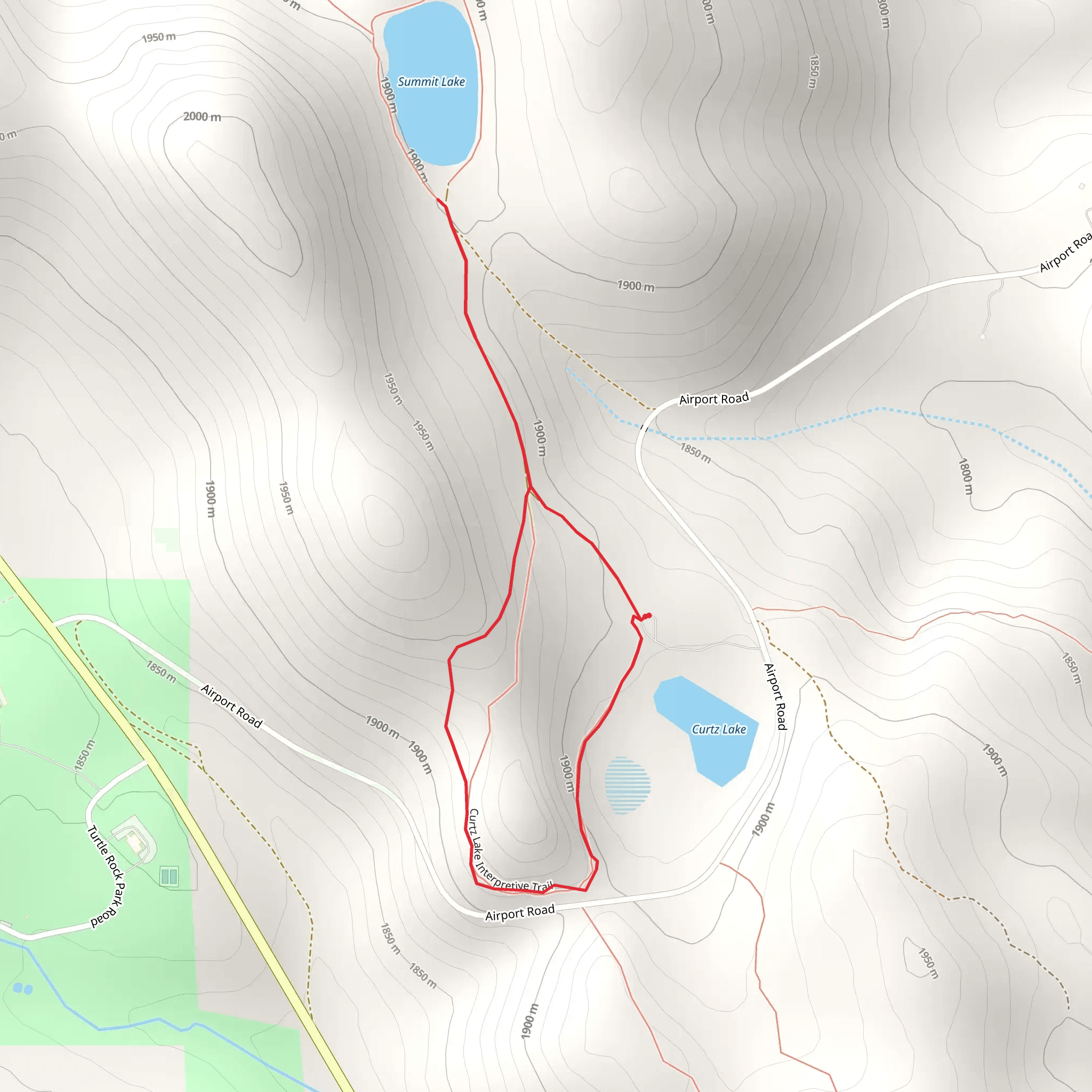 Curtz Lake Interpretive Loop Trail mobile static map